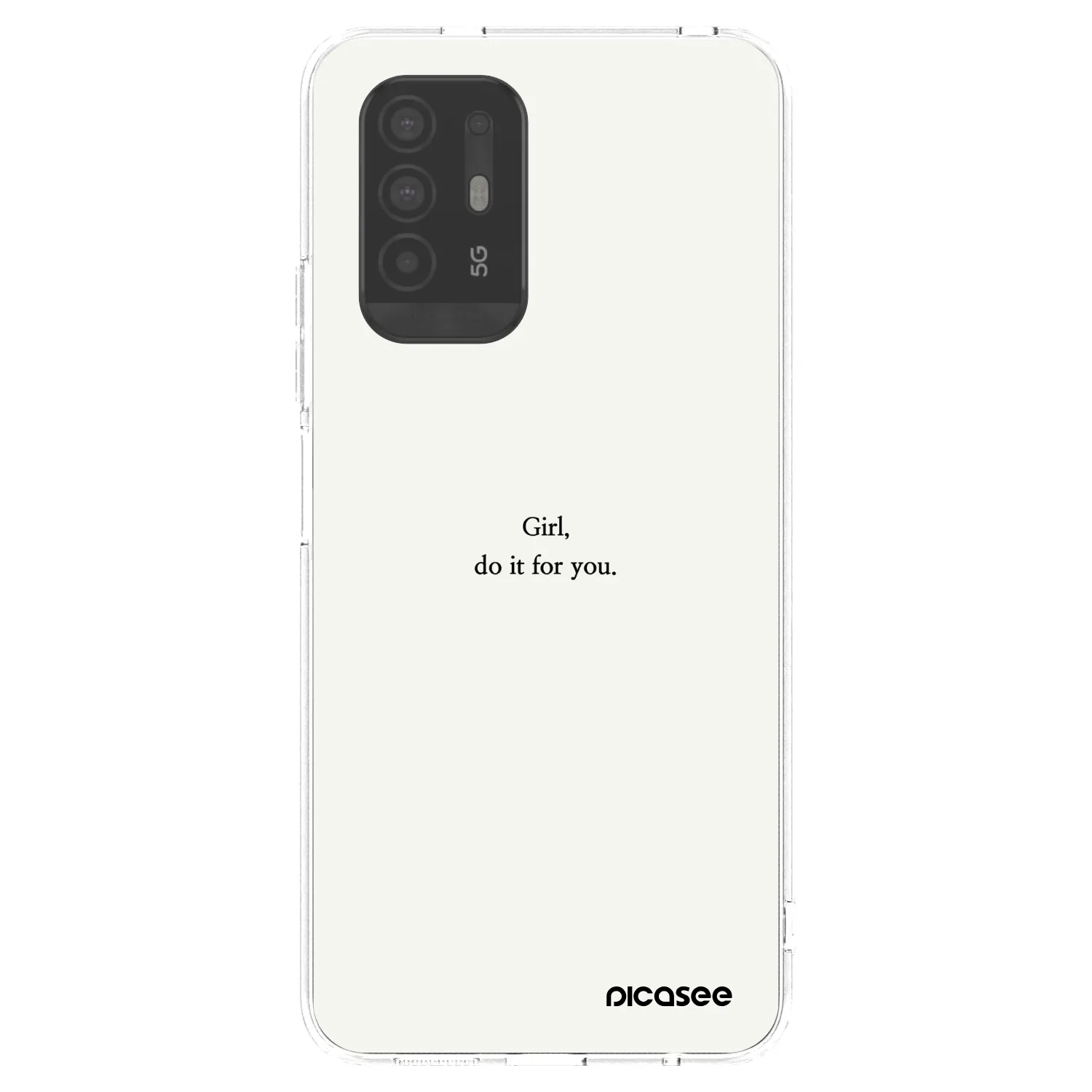 Picasee silikonski prozorni ovitek za OPPO A94 5G - Girl, do it for you