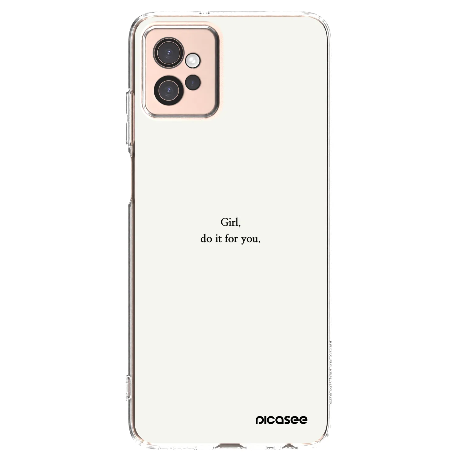 Picasee silikonski prozorni ovitek za Motorola Moto G32 - Girl, do it for you