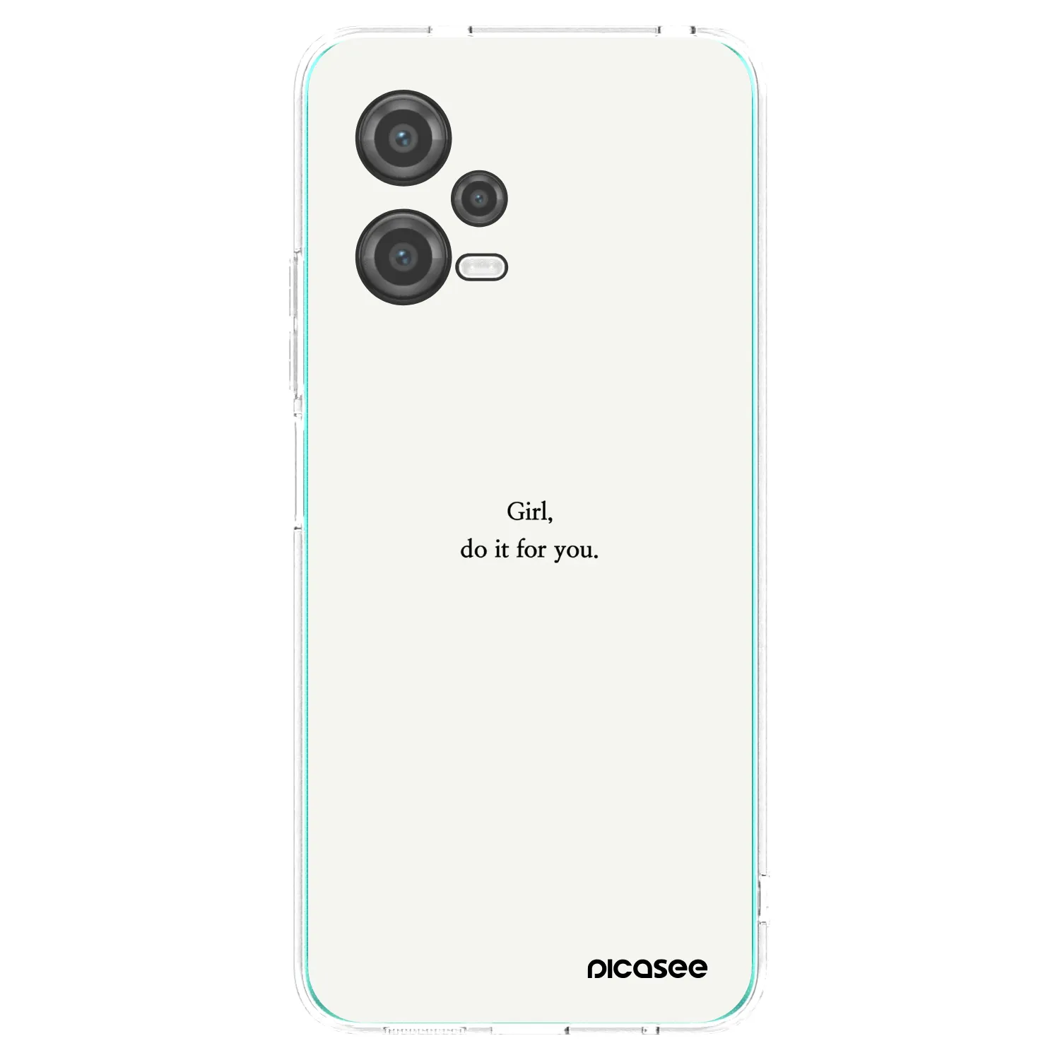 Picasee silikonski prozorni ovitek za Xiaomi Poco X5 - Girl, do it for you