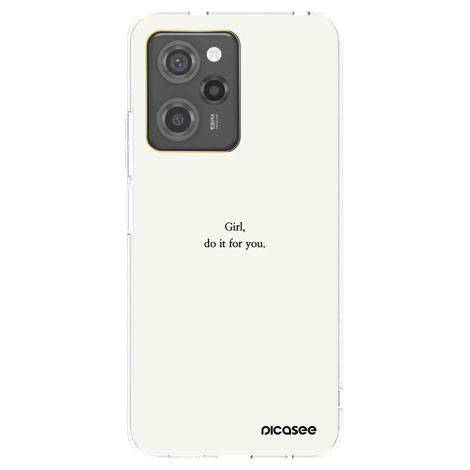 Picasee silikonski črni ovitek za Xiaomi Poco X5 Pro - Girl, do it for you