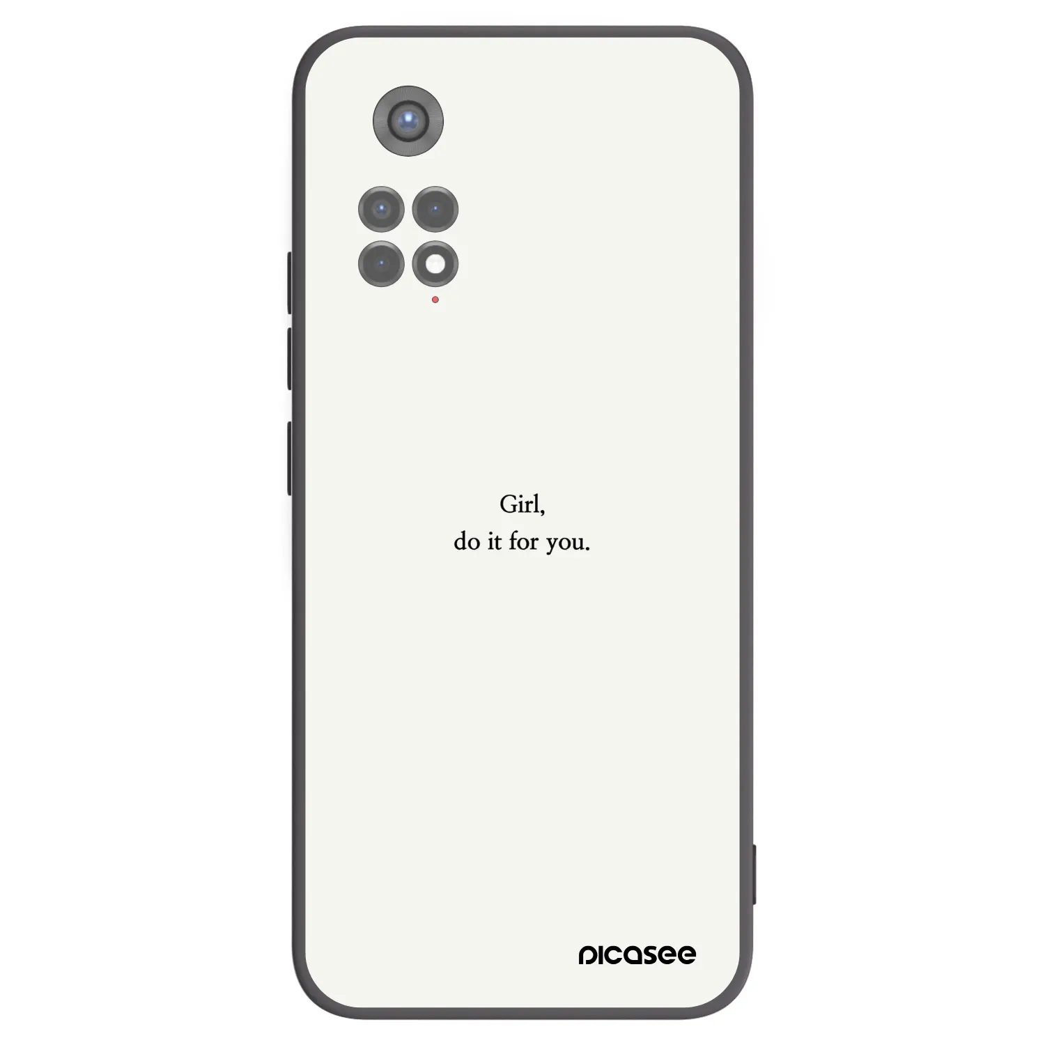 Picasee silikonski črni ovitek za Xiaomi Redmi Note 11S 5G - Girl, do it for you
