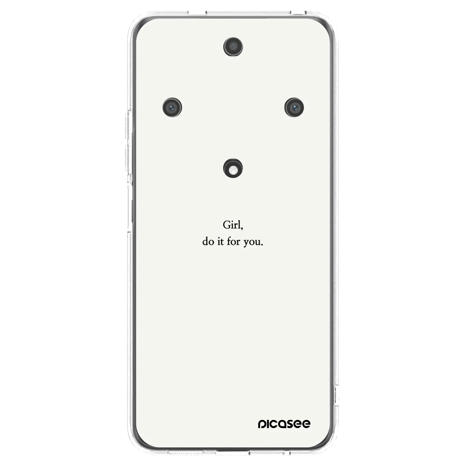 Picasee silikonski prozorni ovitek za Honor Magic5 Lite 5G - Girl, do it for you