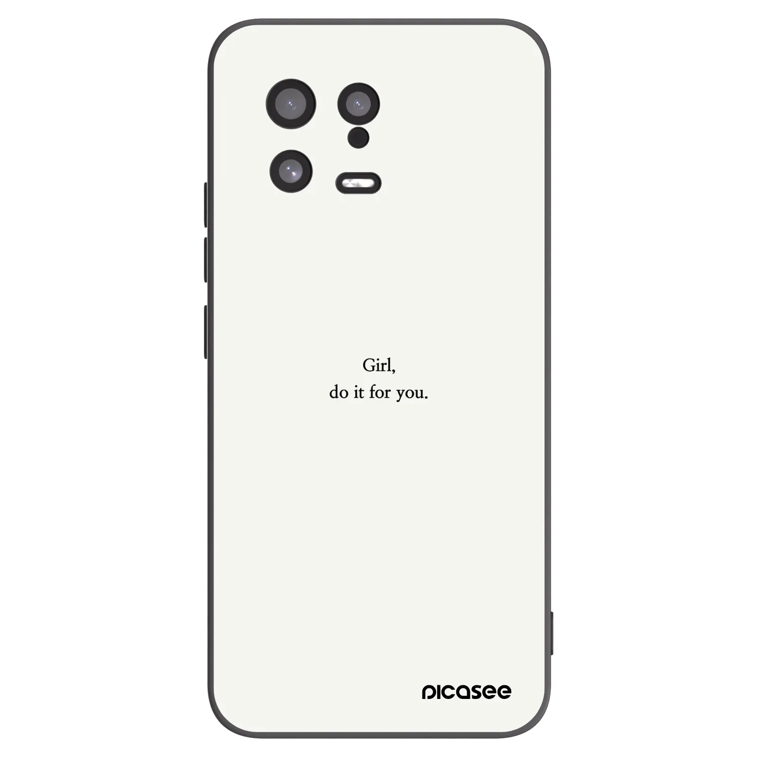 Picasee silikonski črni ovitek za Xiaomi 13 - Girl, do it for you