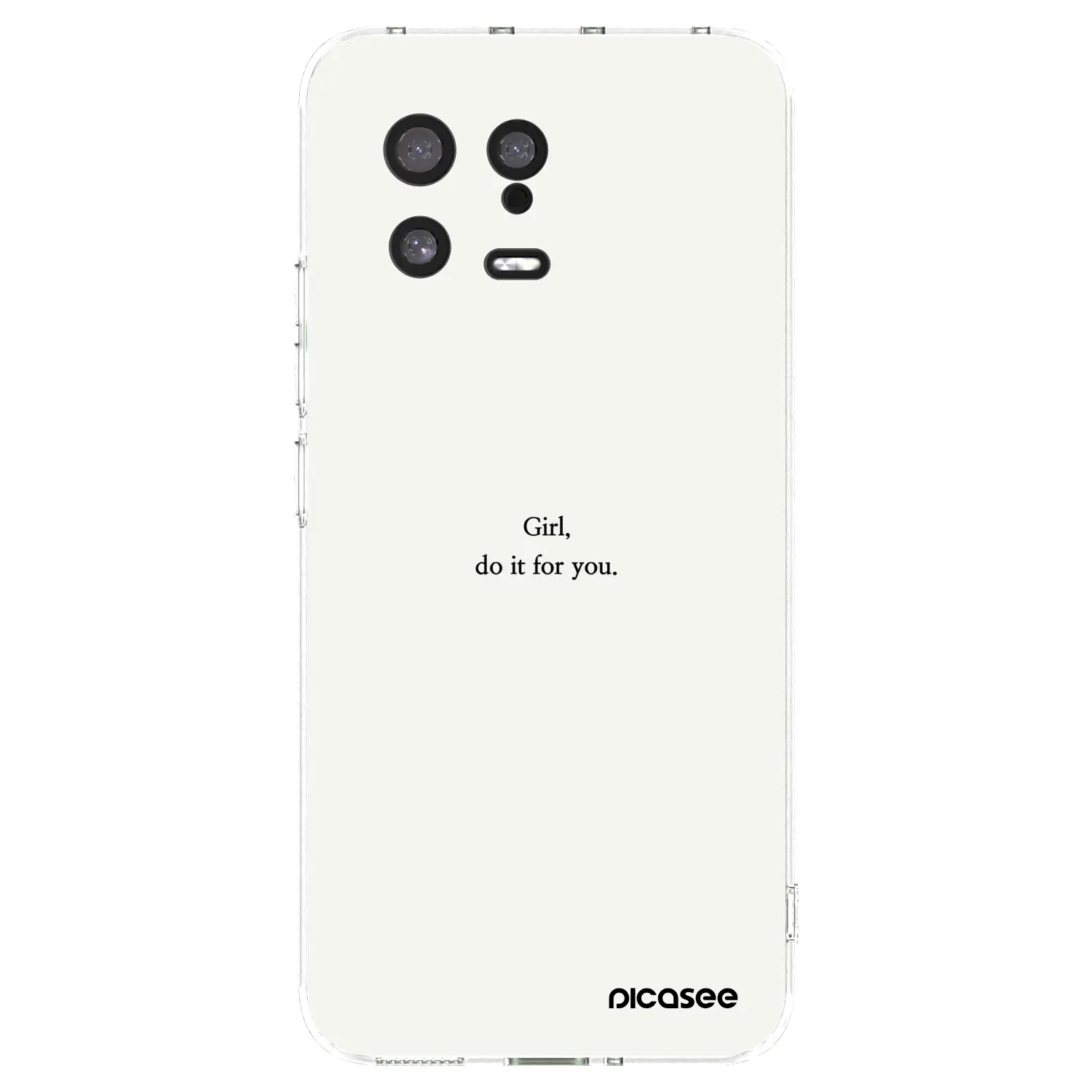 Picasee silikonski prozorni ovitek za Xiaomi 13 - Girl, do it for you