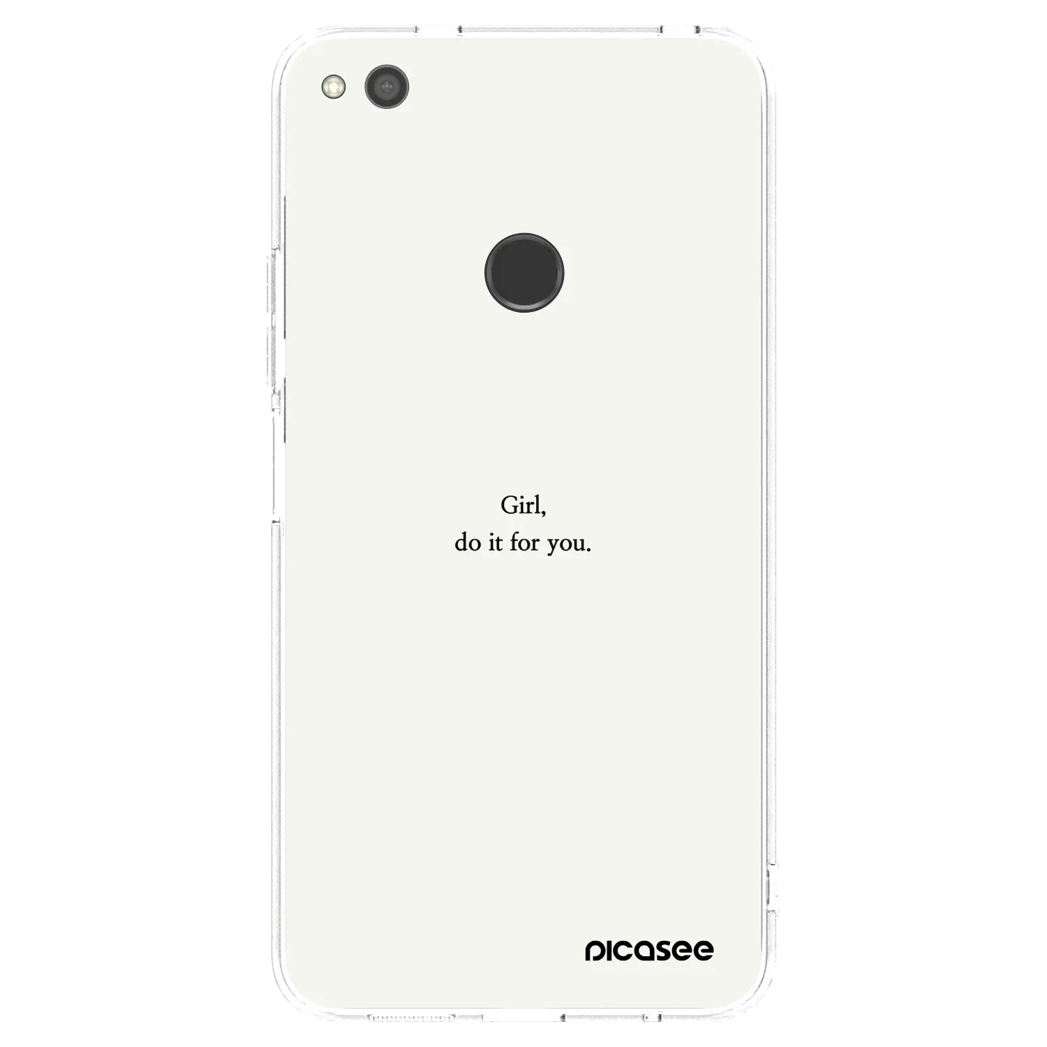 Picasee silikonski prozorni ovitek za Huawei P9 Lite 2017 - Girl, do it for you