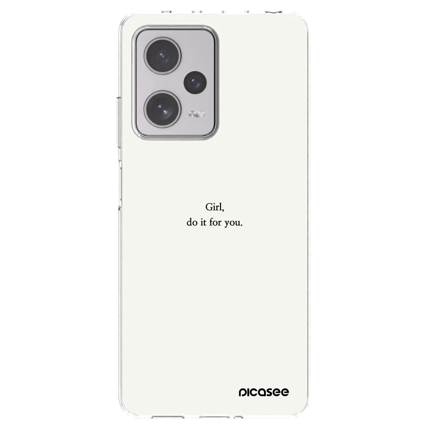 Picasee silikonski prozorni ovitek za Xiaomi Redmi Note 12 Pro+ 5G - Girl, do it for you