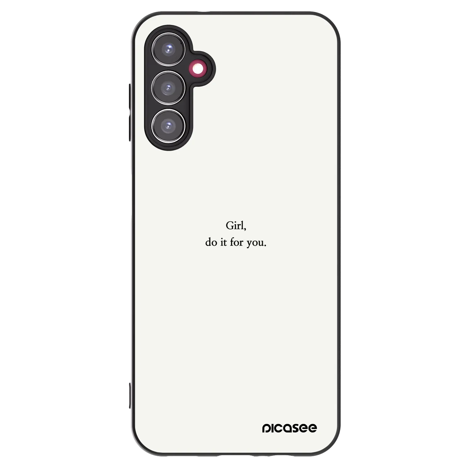 Picasee silikonski črni ovitek za Samsung Galaxy A14 4G A145R - Girl, do it for you
