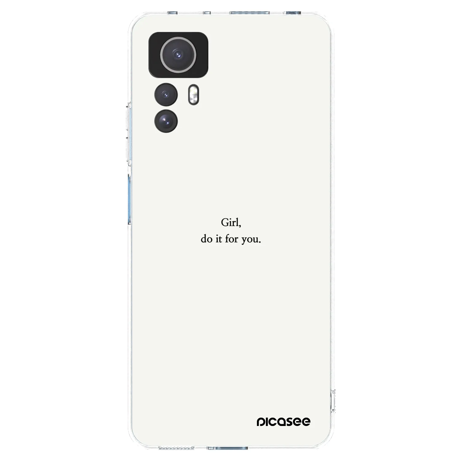 Picasee silikonski prozorni ovitek za Xiaomi Redmi Note 12S - Girl, do it for you