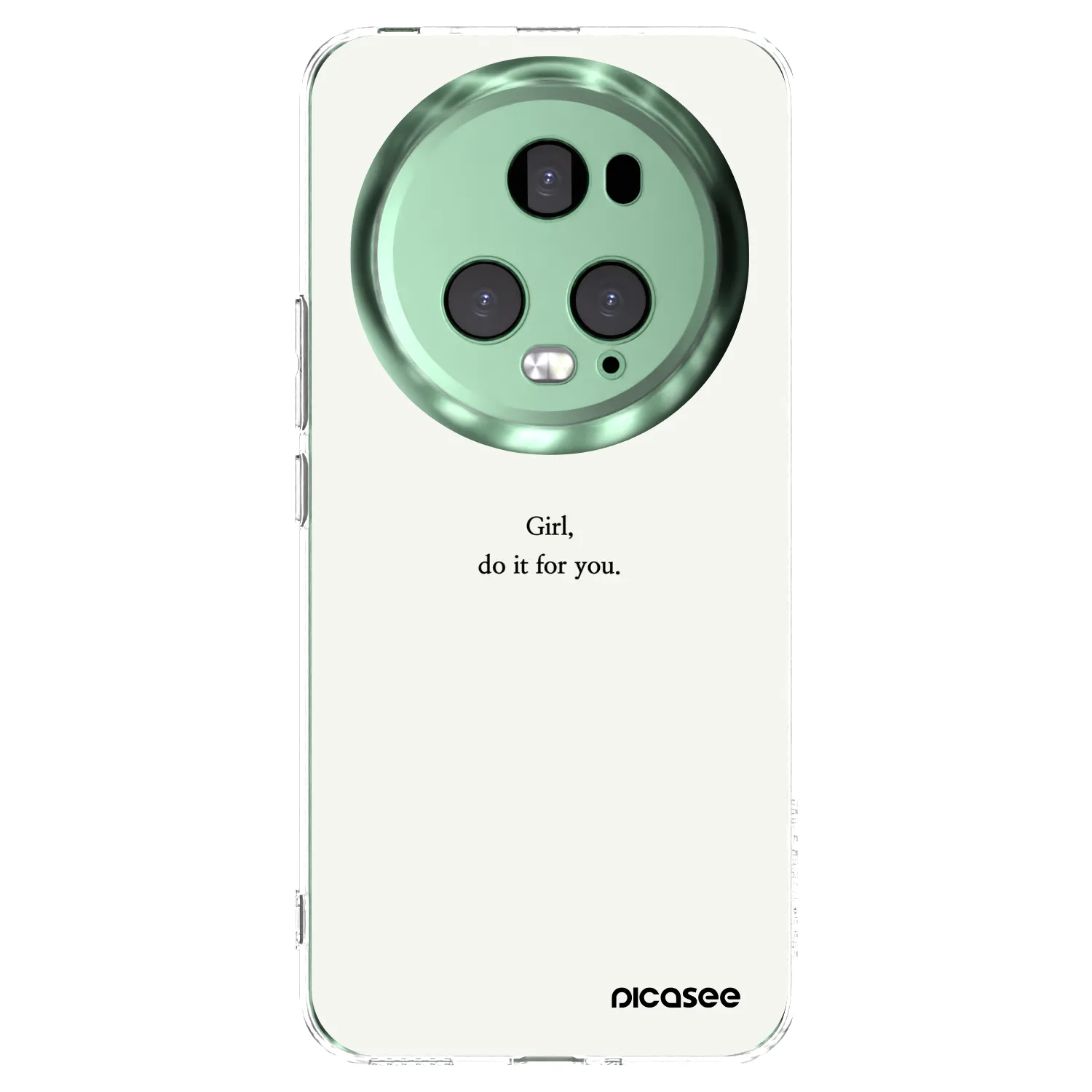 Picasee silikonski prozorni ovitek za Honor Magic5 Pro - Girl, do it for you