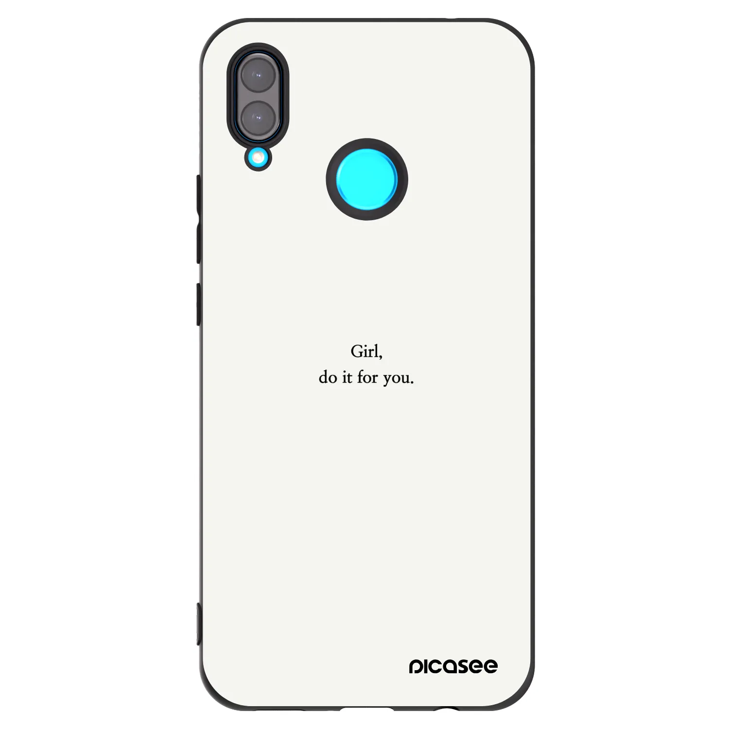 Picasee silikonski črni ovitek za Huawei Nova 3 - Girl, do it for you