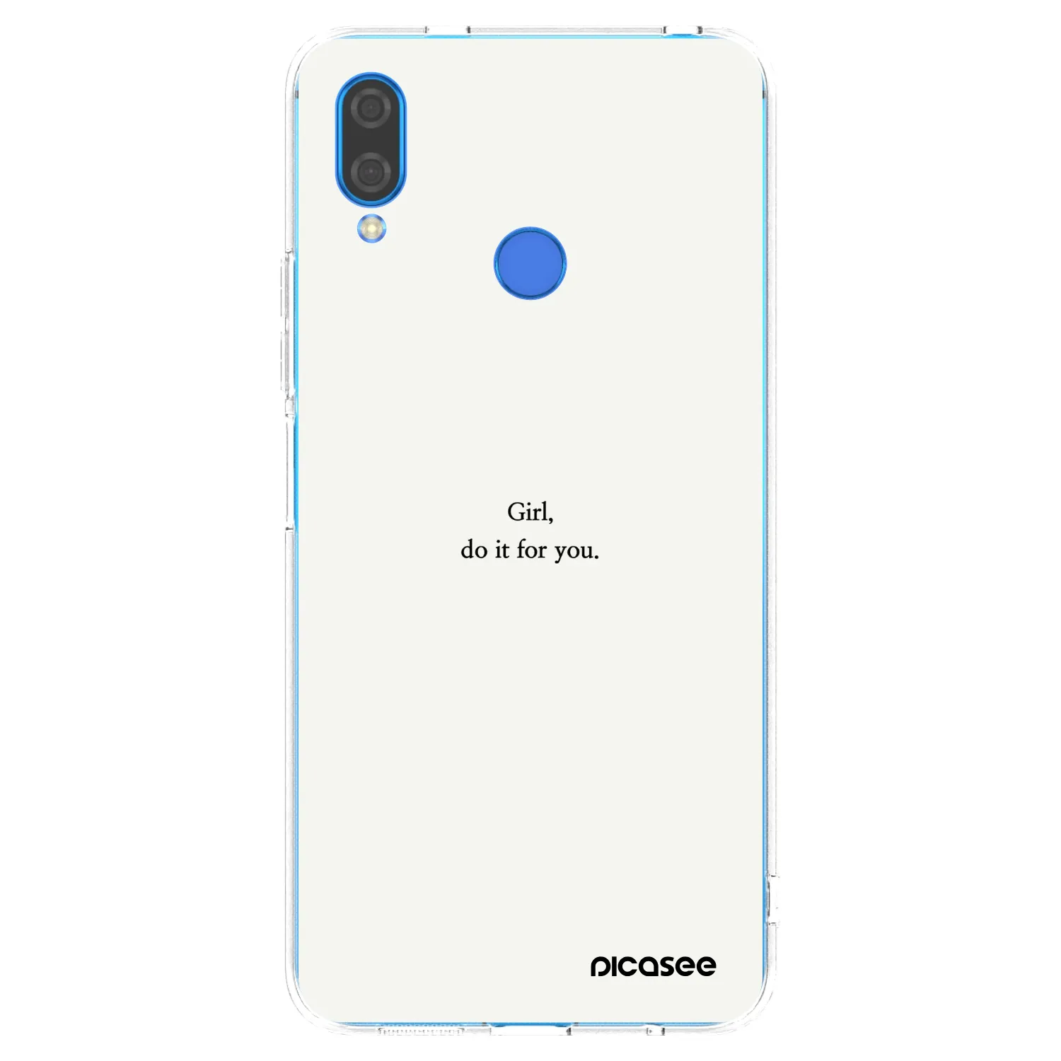 Picasee silikonski prozorni ovitek za Huawei Nova 3 - Girl, do it for you