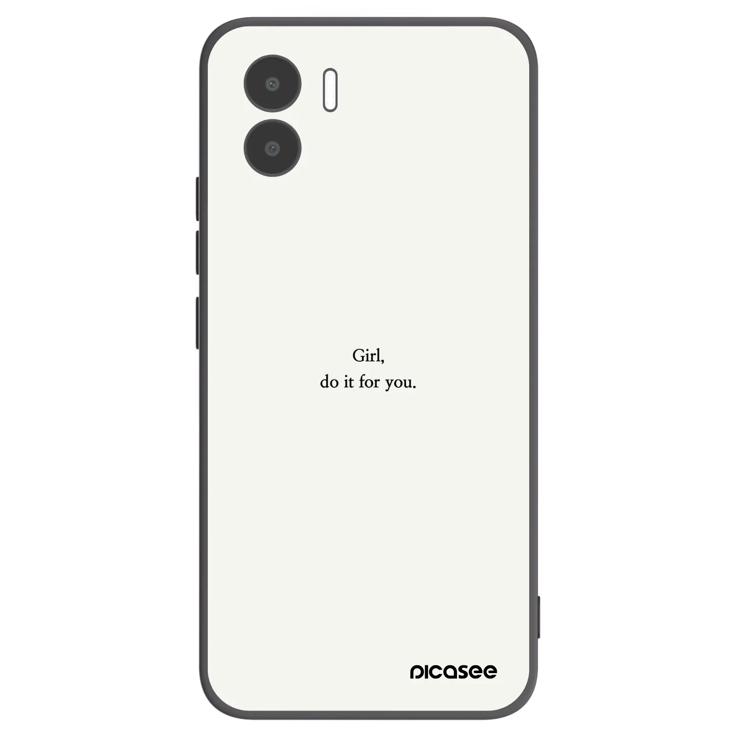 Picasee silikonski črni ovitek za Xiaomi Redmi A2 - Girl, do it for you