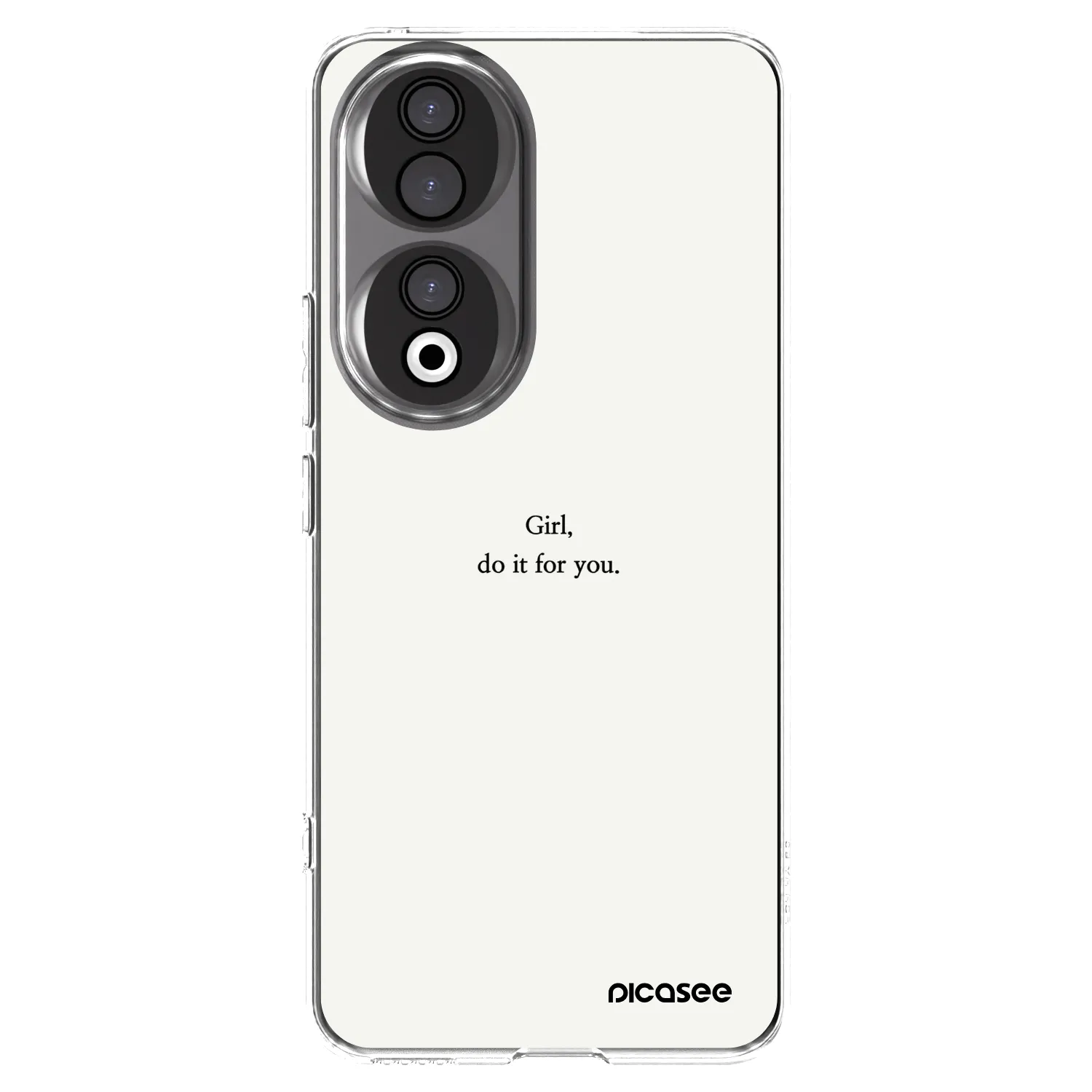 Picasee silikonski prozorni ovitek za Honor 90 5G - Girl, do it for you