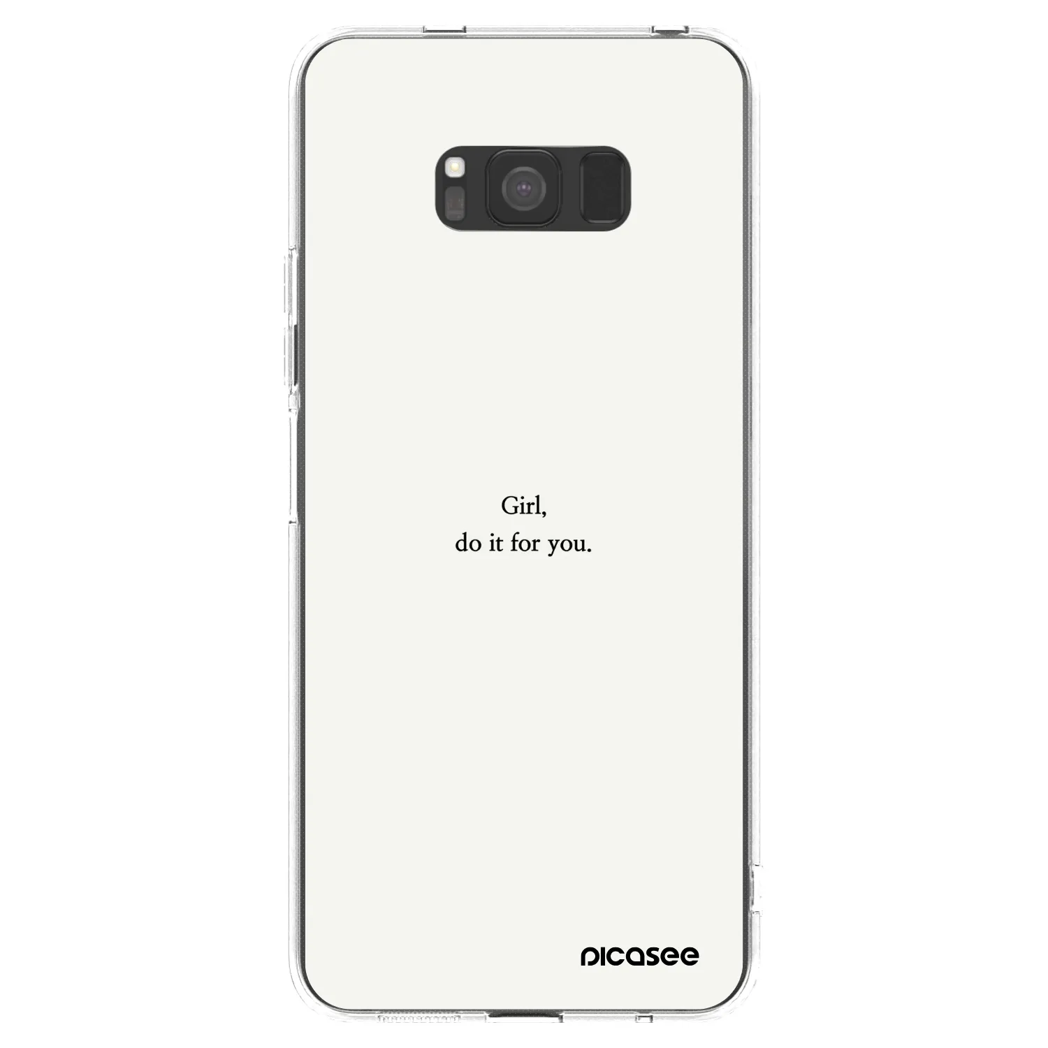 Picasee silikonski prozorni ovitek za Samsung Galaxy S8 G950F - Girl, do it for you