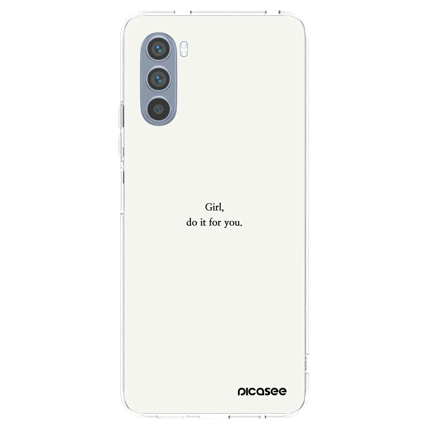Picasee silikonski prozorni ovitek za Motorola Moto G62 - Girl, do it for you