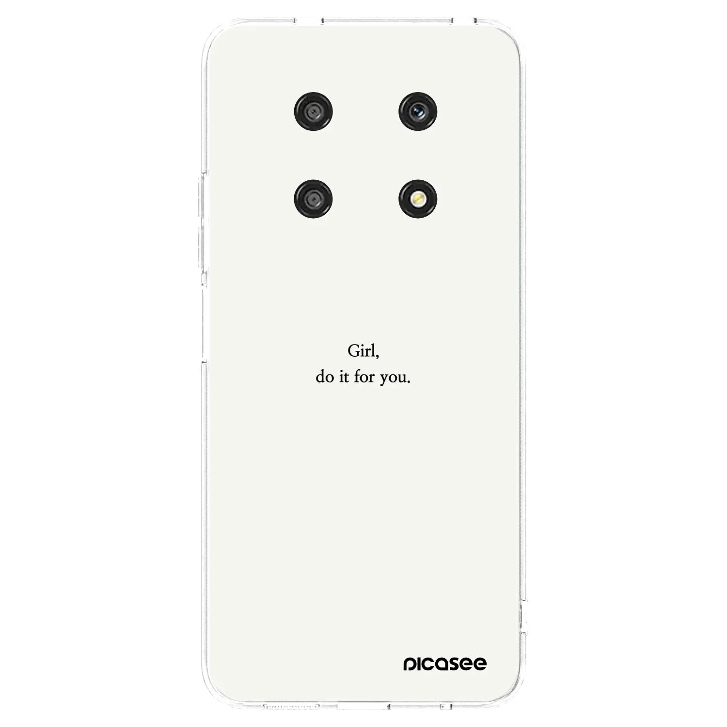 Picasee silikonski prozorni ovitek za Honor Magic4 Lite 5G - Girl, do it for you