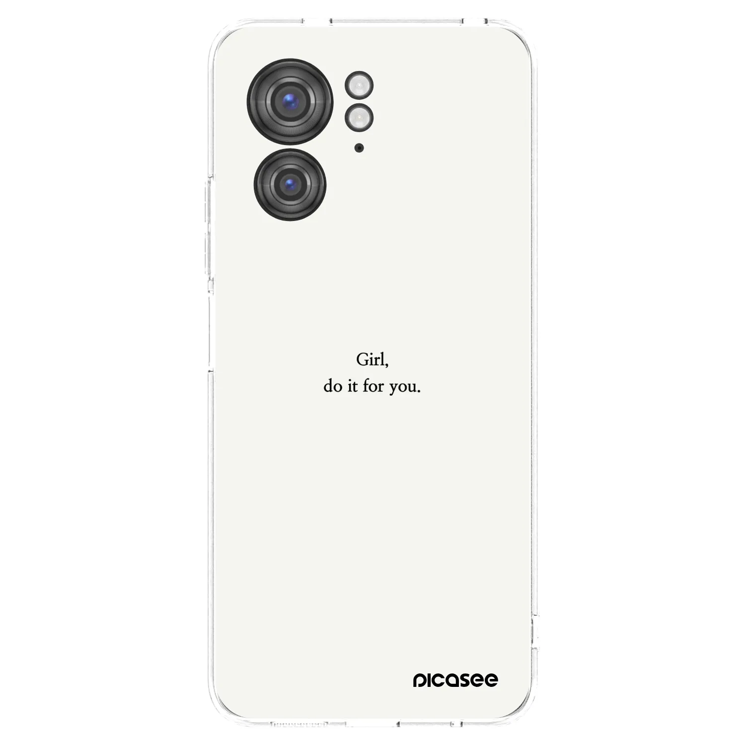 Picasee silikonski prozorni ovitek za Motorola Edge 40 - Girl, do it for you