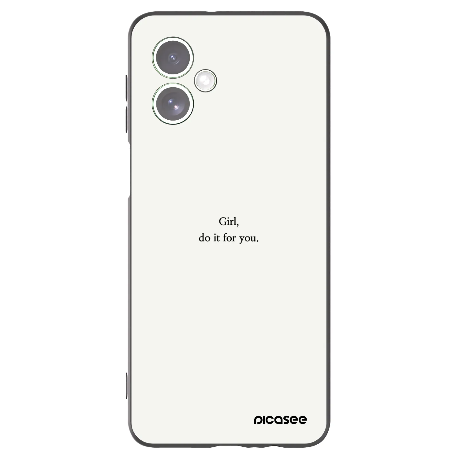 Picasee silikonski črni ovitek za Motorola Moto G54 5G - Girl, do it for you