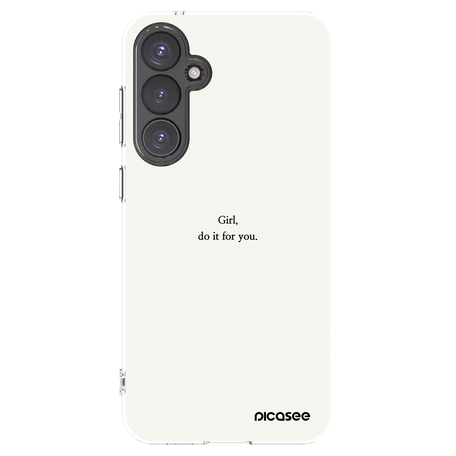 Picasee silikonski prozorni ovitek za Samsung Galaxy S23 FE S711B - Girl, do it for you