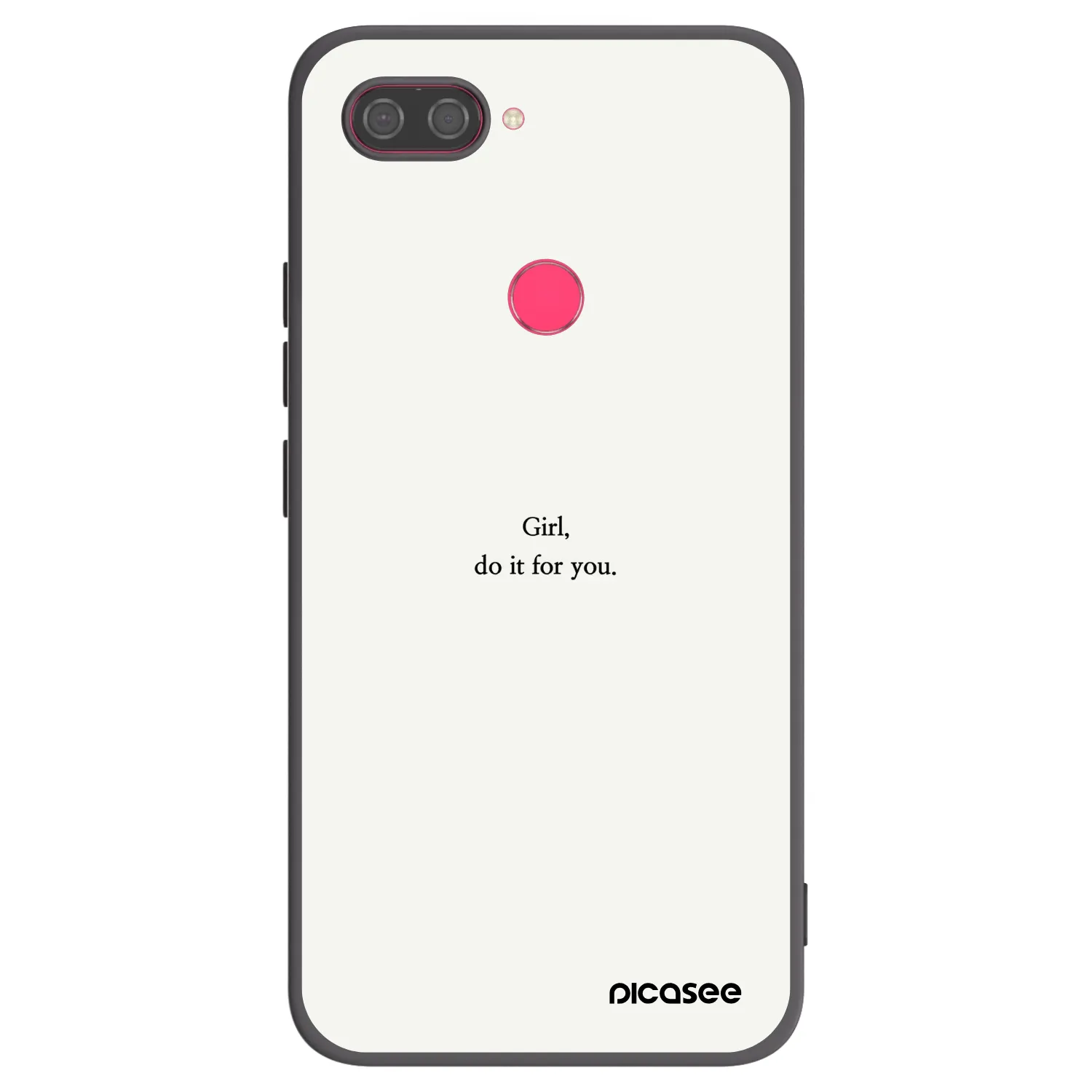 Picasee silikonski črni ovitek za Xiaomi Mi 8 Lite - Girl, do it for you
