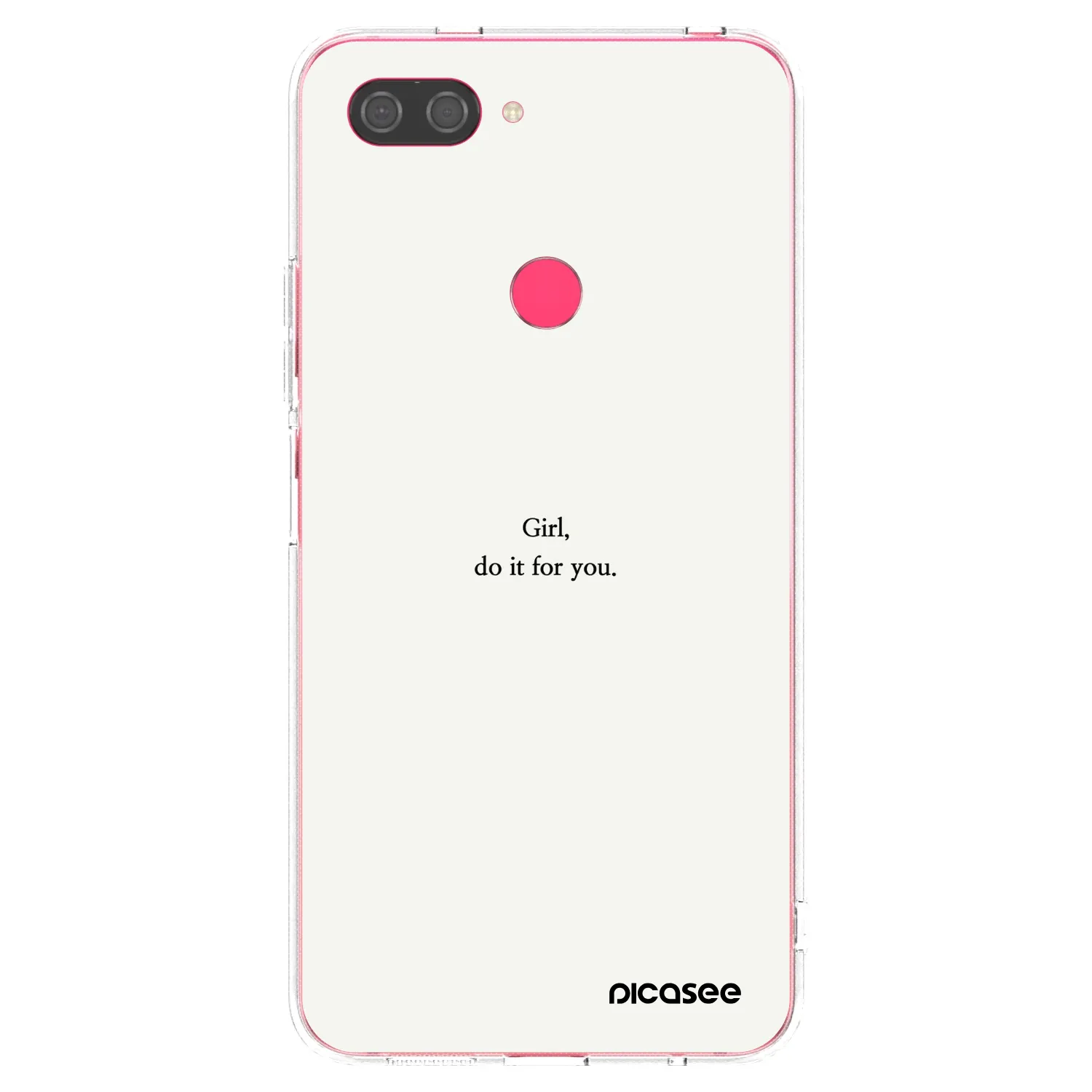 Picasee silikonski prozorni ovitek za Xiaomi Mi 8 Lite - Girl, do it for you
