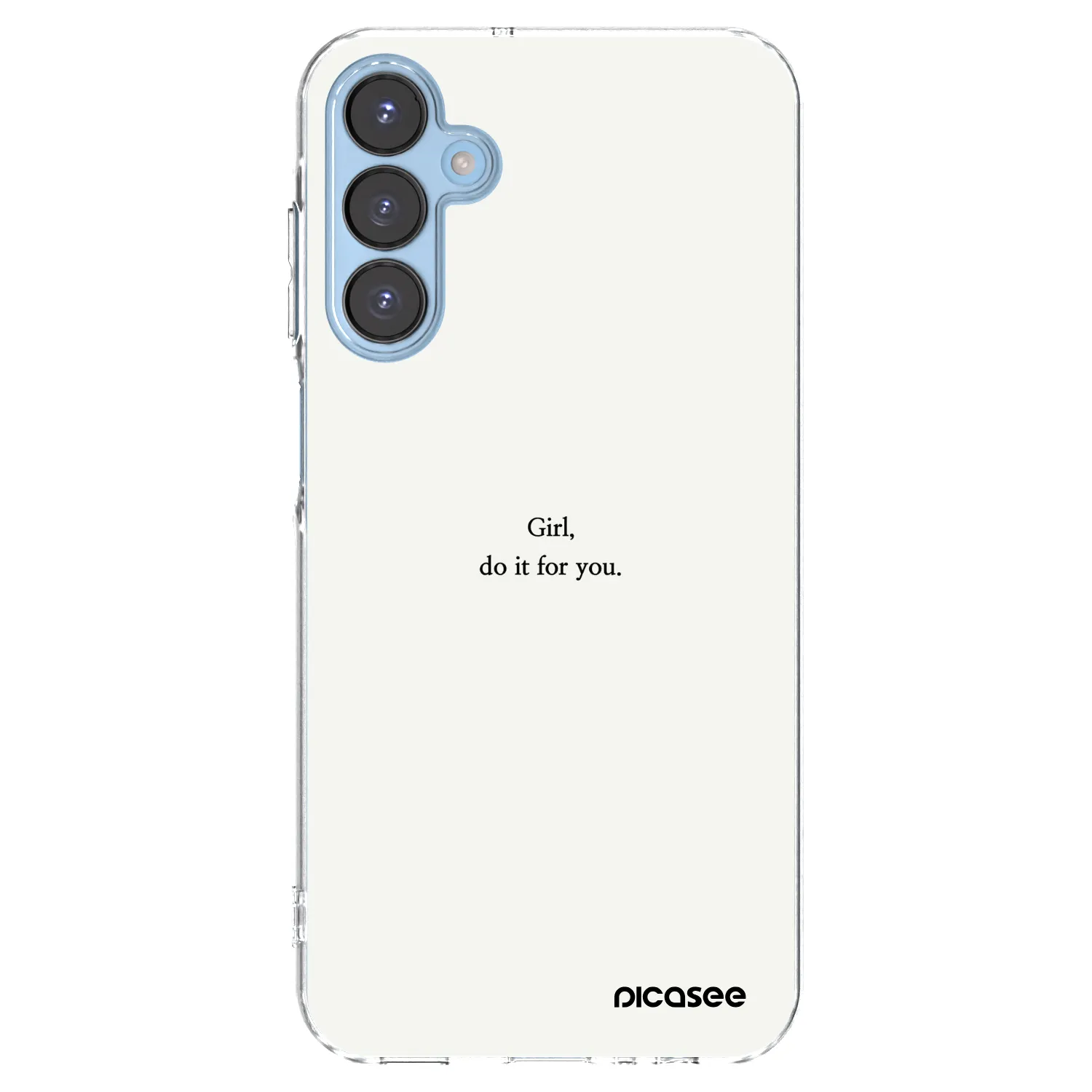 Picasee silikonski prozorni ovitek za Samsung Galaxy A15 A156B 5G - Girl, do it for you