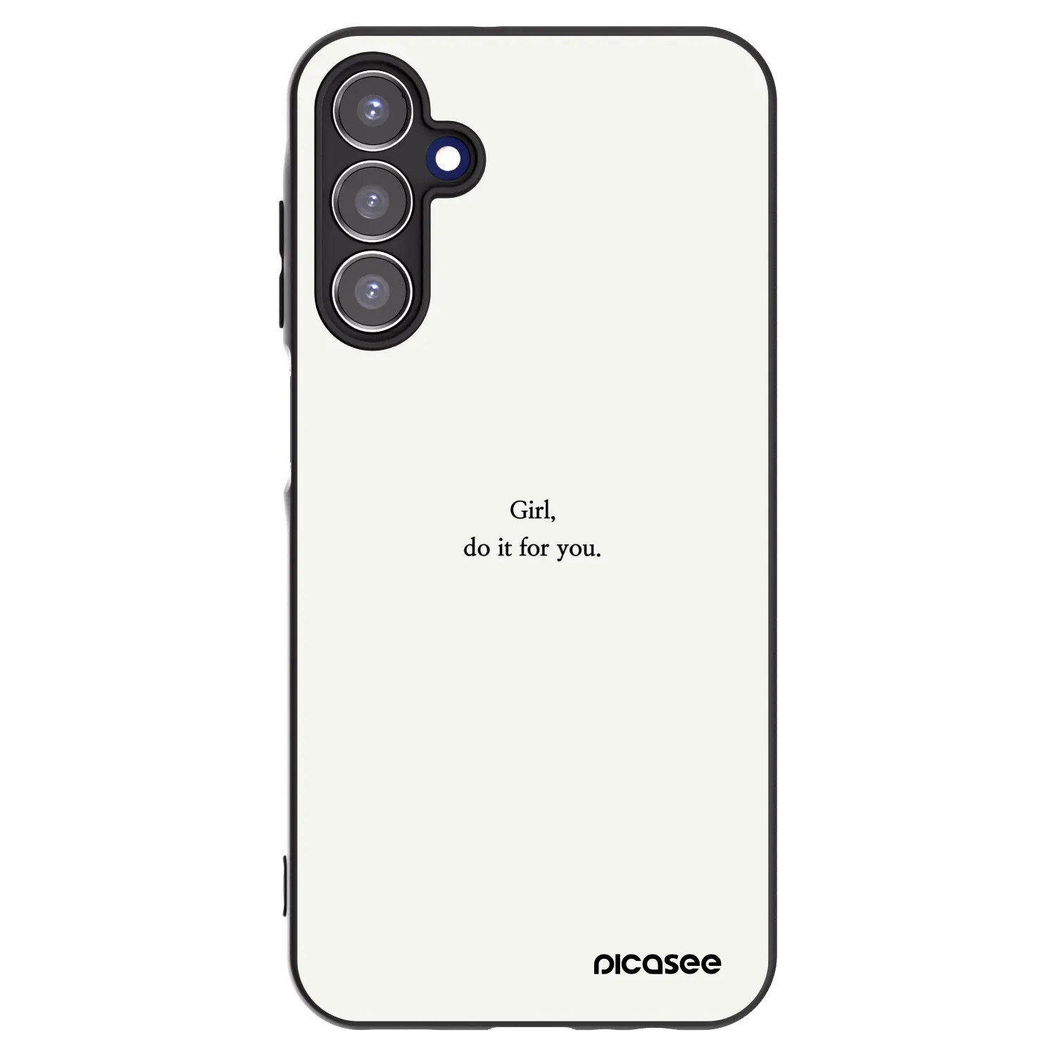 Picasee silikonski črni ovitek za Samsung Galaxy A15 A155F 4G - Girl, do it for you