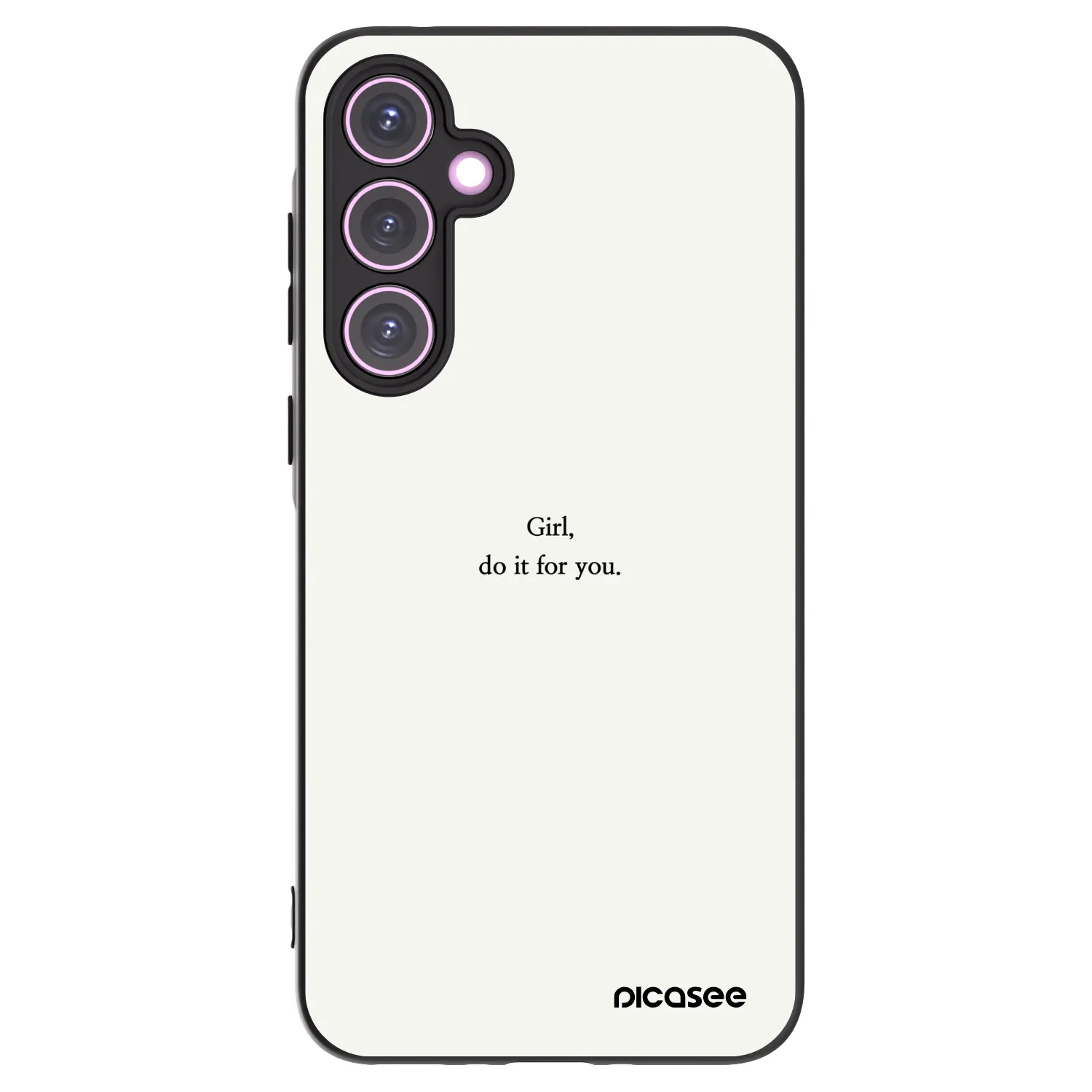 Picasee silikonski črni ovitek za Samsung Galaxy A35 5G A356B - Girl, do it for you