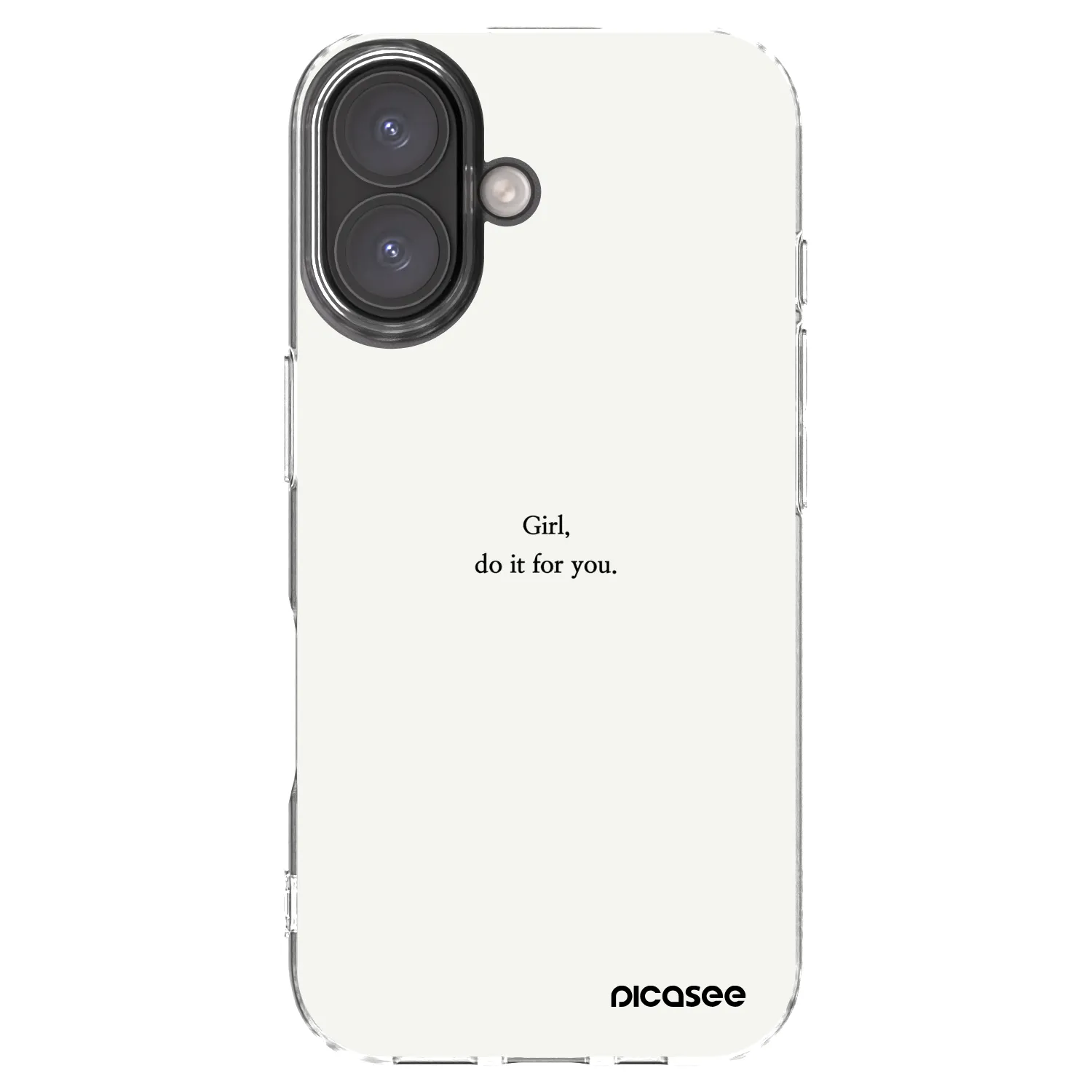 Picasee silikonski prozorni ovitek za Apple iPhone 16 - Girl, do it for you