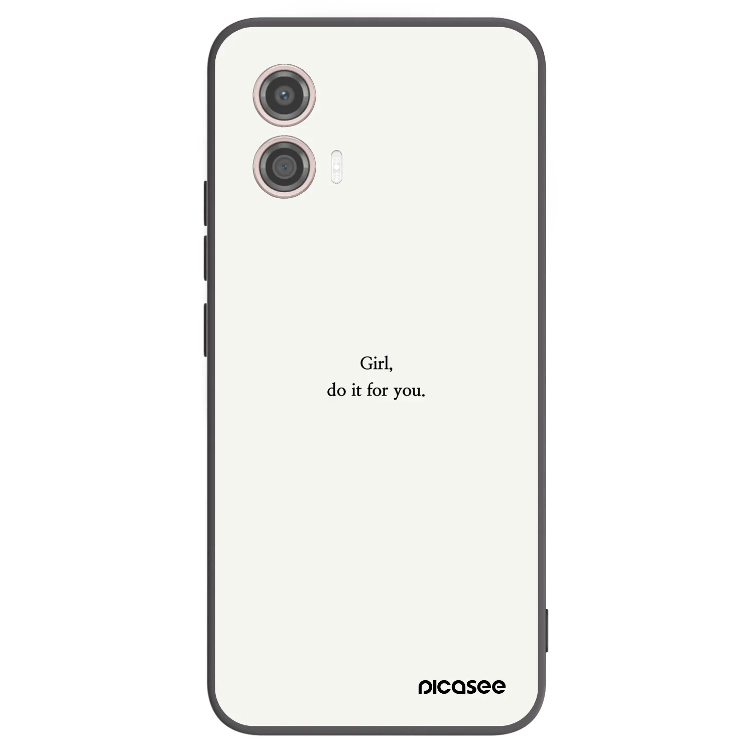 Picasee silikonski črni ovitek za Motorola Moto G53 5G - Girl, do it for you