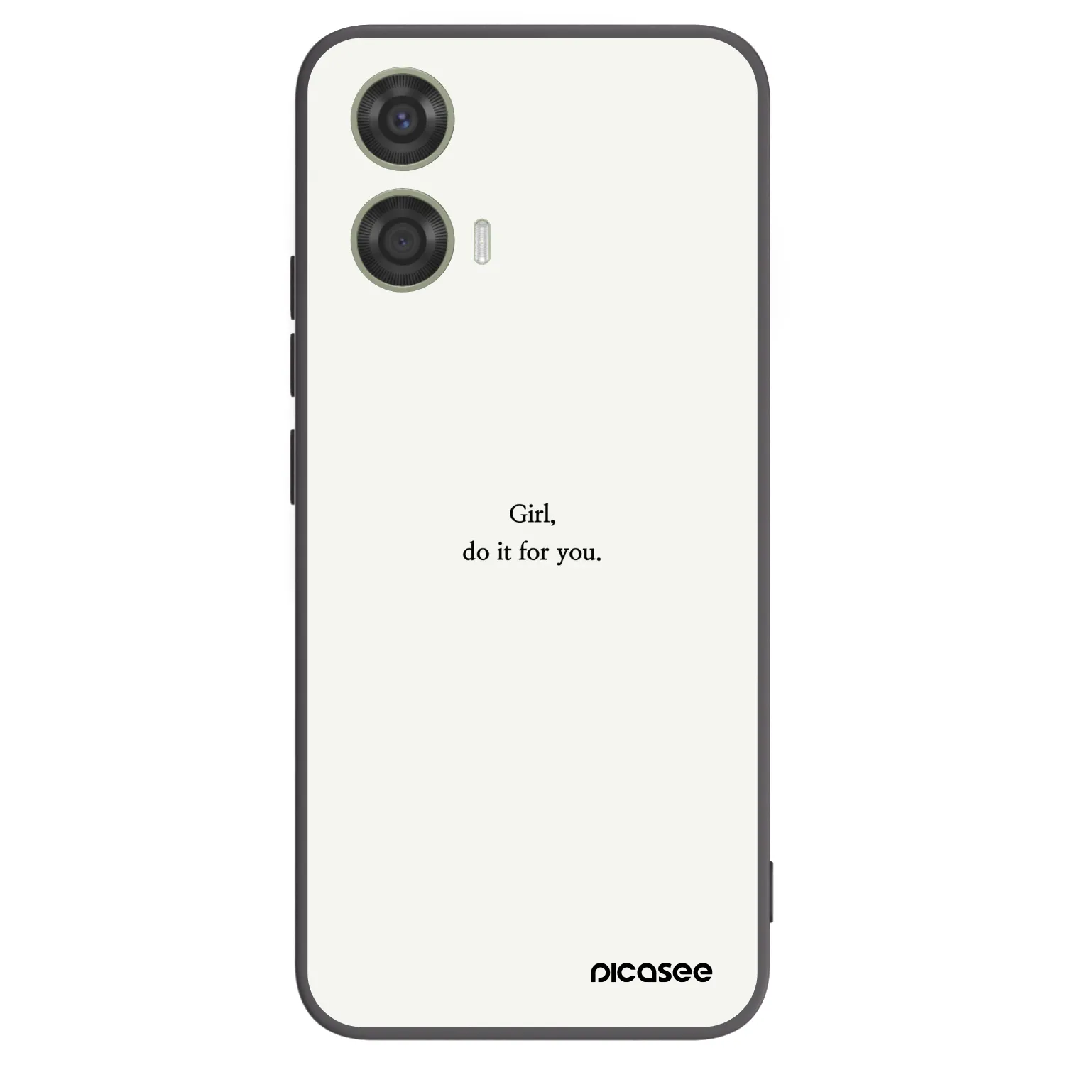 Picasee silikonski črni ovitek za Motorola Moto G24 - Girl, do it for you