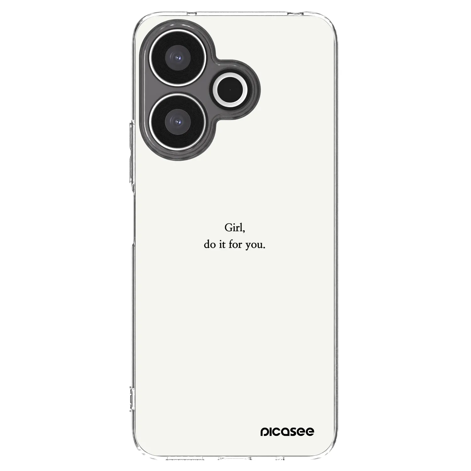 Picasee silikonski prozorni ovitek za Xiaomi Redmi 13 4G - Girl, do it for you