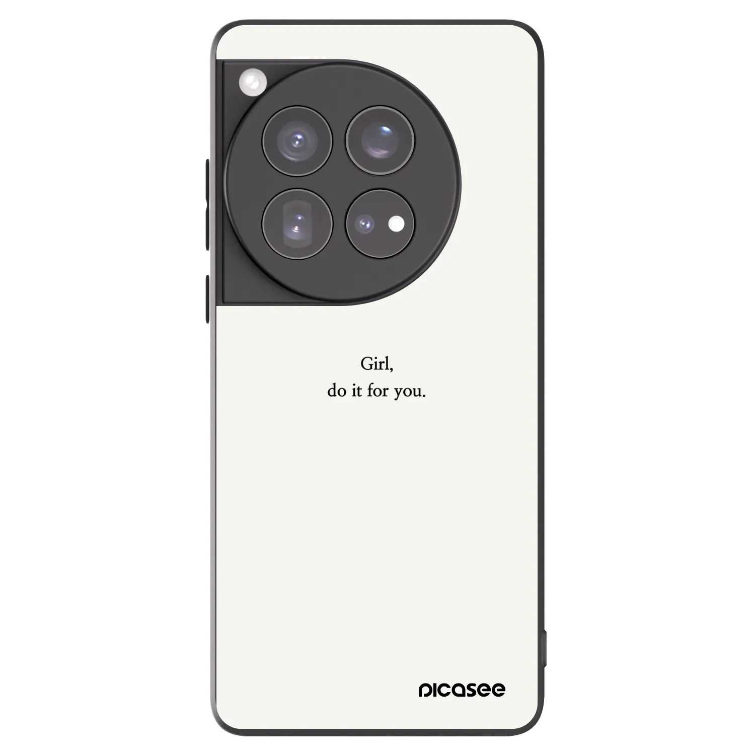 Picasee silikonski črni ovitek za OnePlus 12 5G - Girl, do it for you