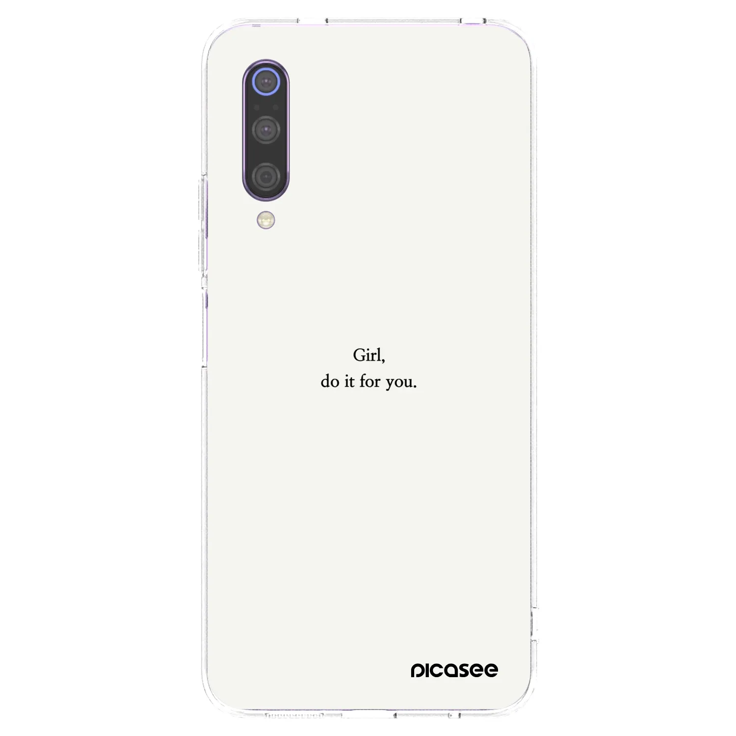 Picasee silikonski prozorni ovitek za Xiaomi Mi 9 - Girl, do it for you