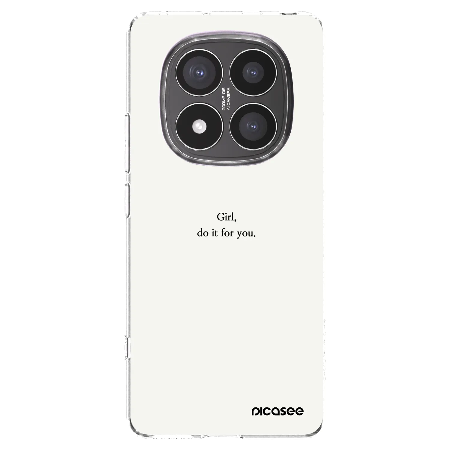 Picasee silikonski prozorni ovitek za Xiaomi Redmi Note 14 Pro+ 5G - Girl, do it for you