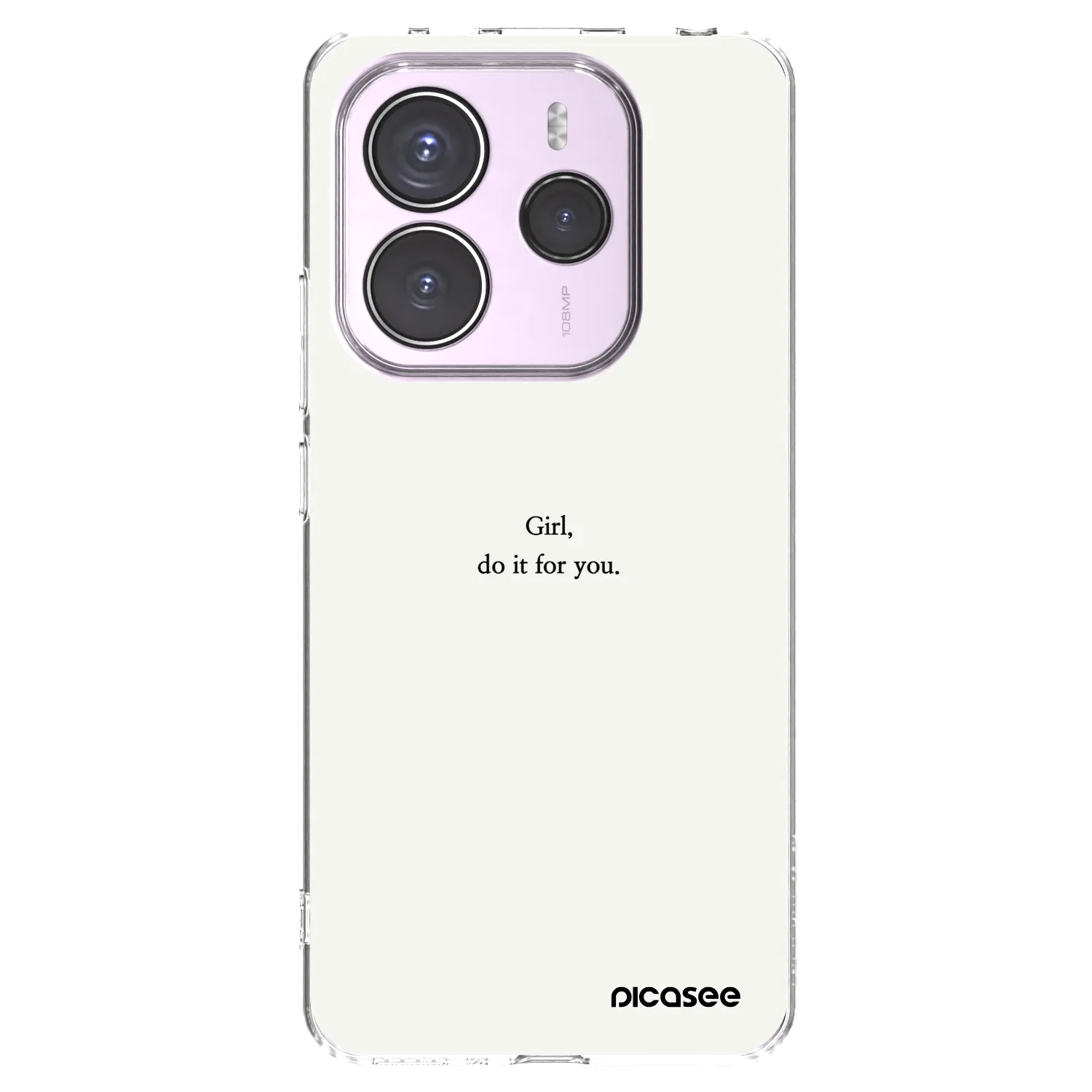 Picasee silikonski prozorni ovitek za Xiaomi Redmi Note 14 5G - Girl, do it for you