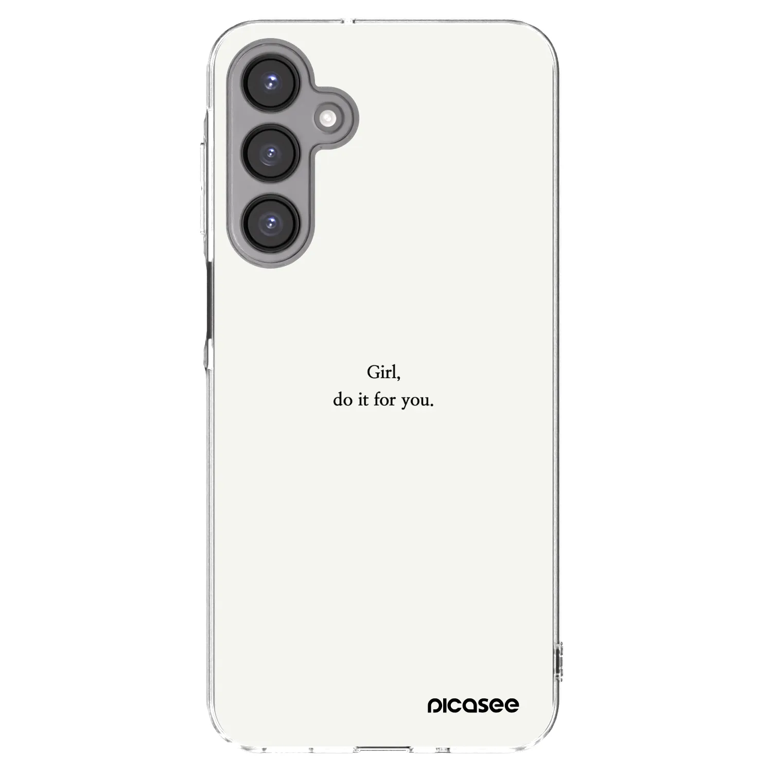 Picasee silikonski prozorni ovitek za Samsung Galaxy A16 5G - Girl, do it for you