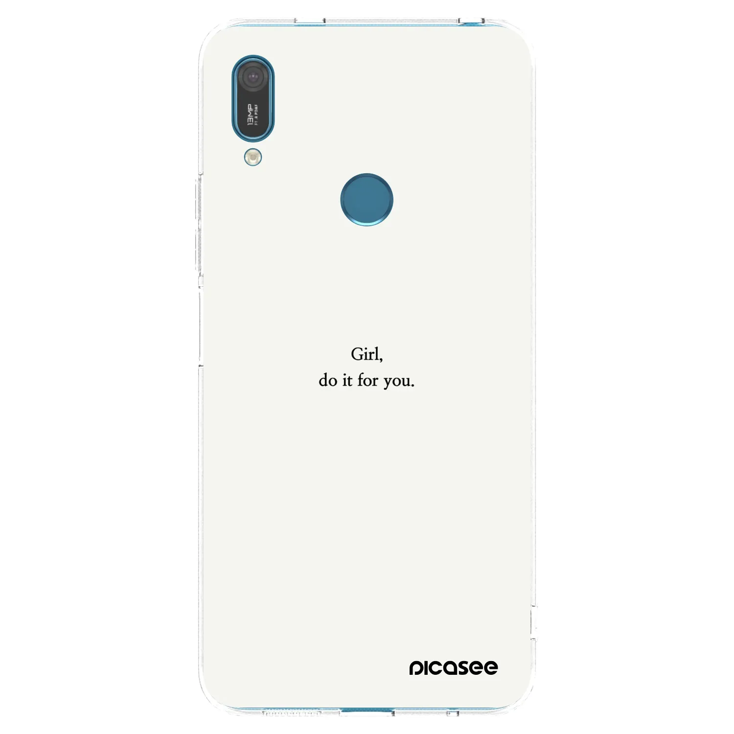 Picasee silikonski prozorni ovitek za Huawei Y7 2019 - Girl, do it for you