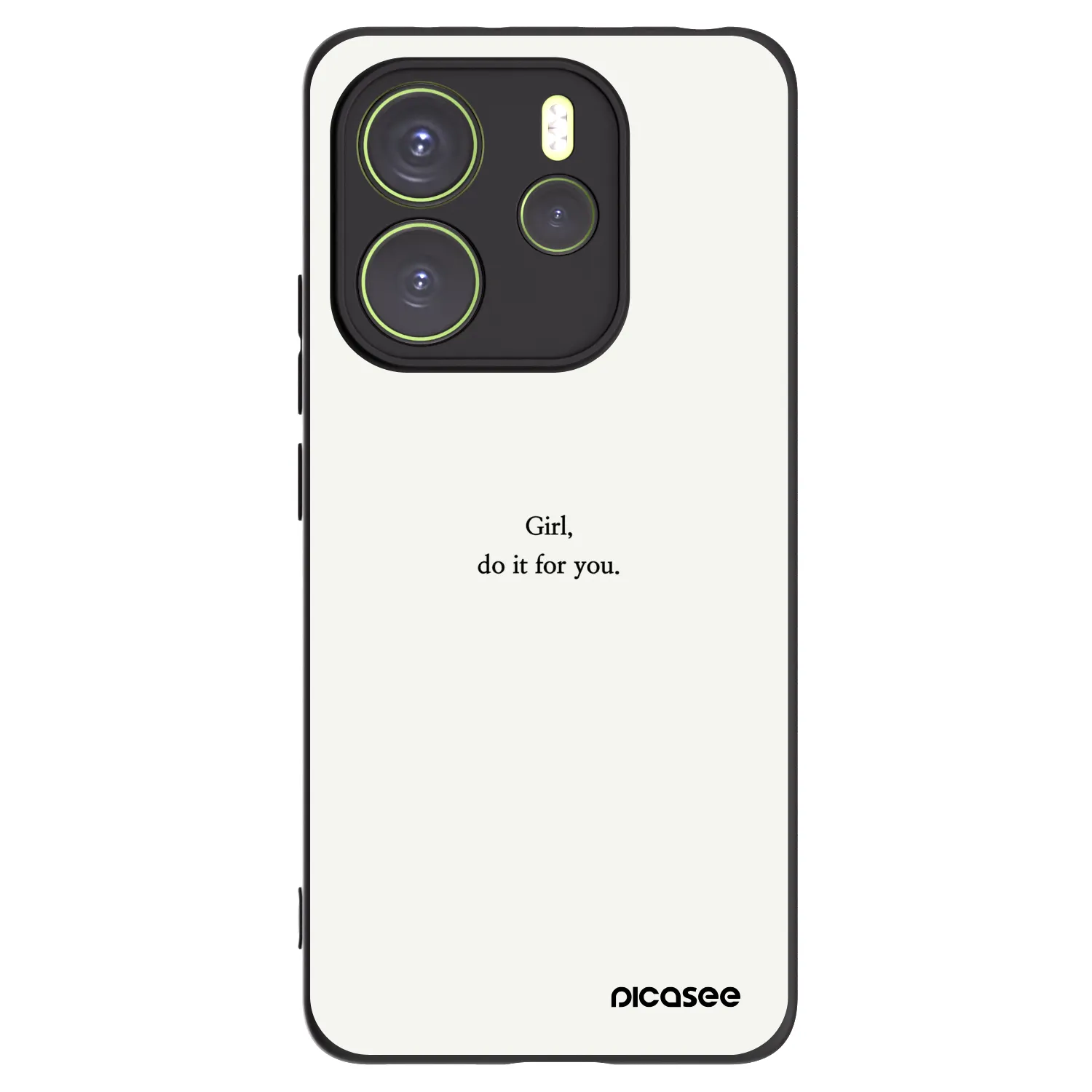 Picasee silikonski črni ovitek za Xiaomi Redmi Note 14 4G - Girl, do it for you