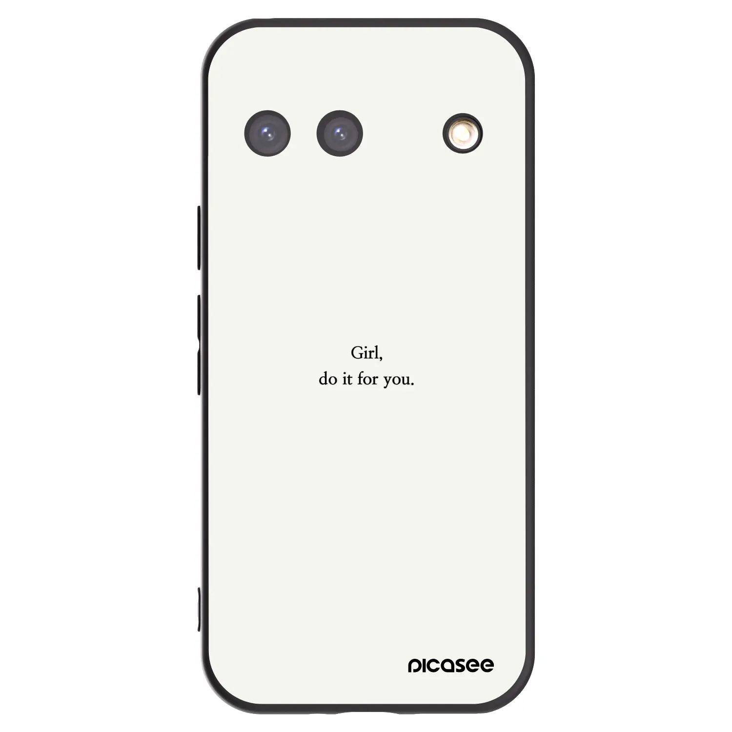 Picasee silikonski črni ovitek za Google Pixel 9 - Girl, do it for you