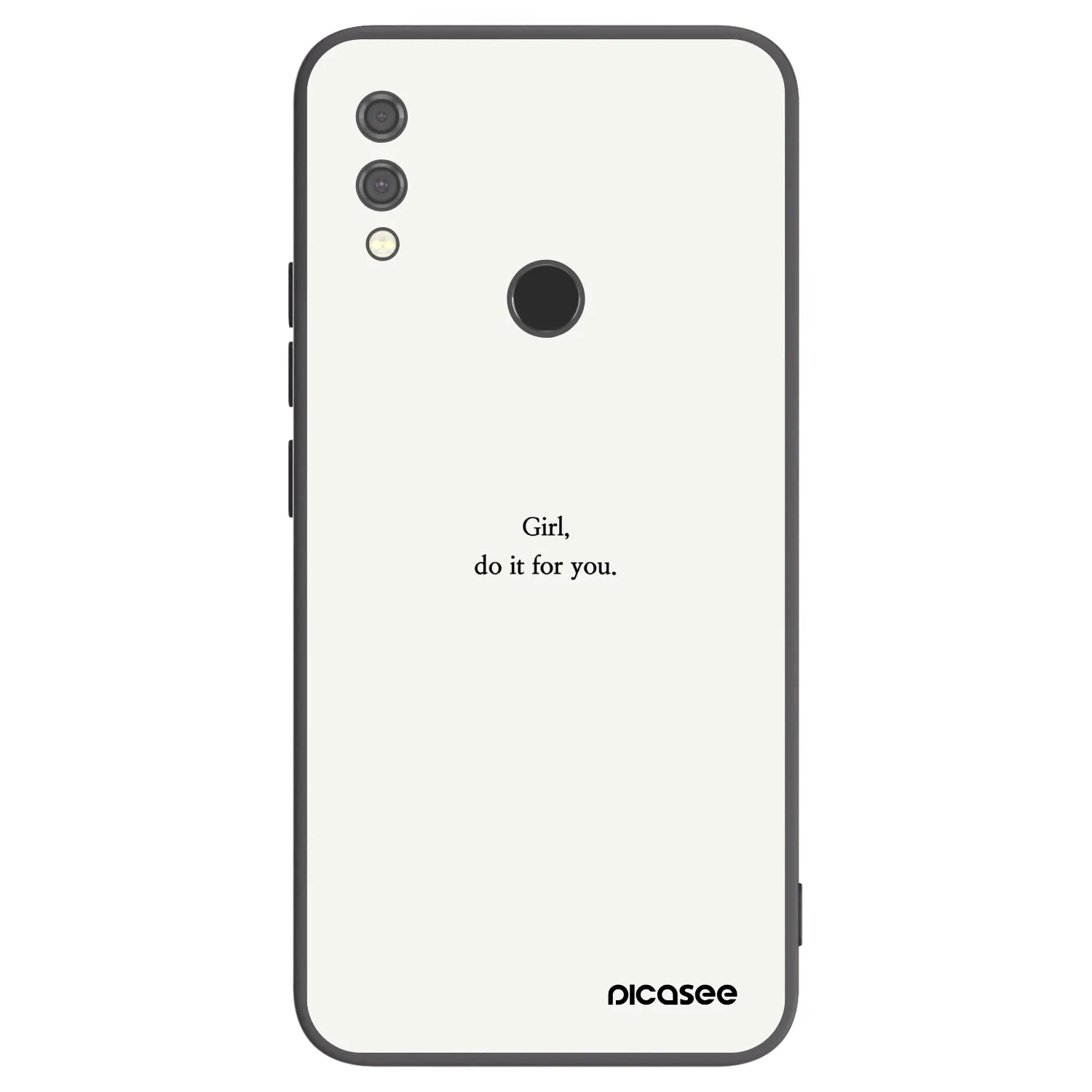 Picasee silikonski črni ovitek za Xiaomi Redmi Note 7 - Girl, do it for you