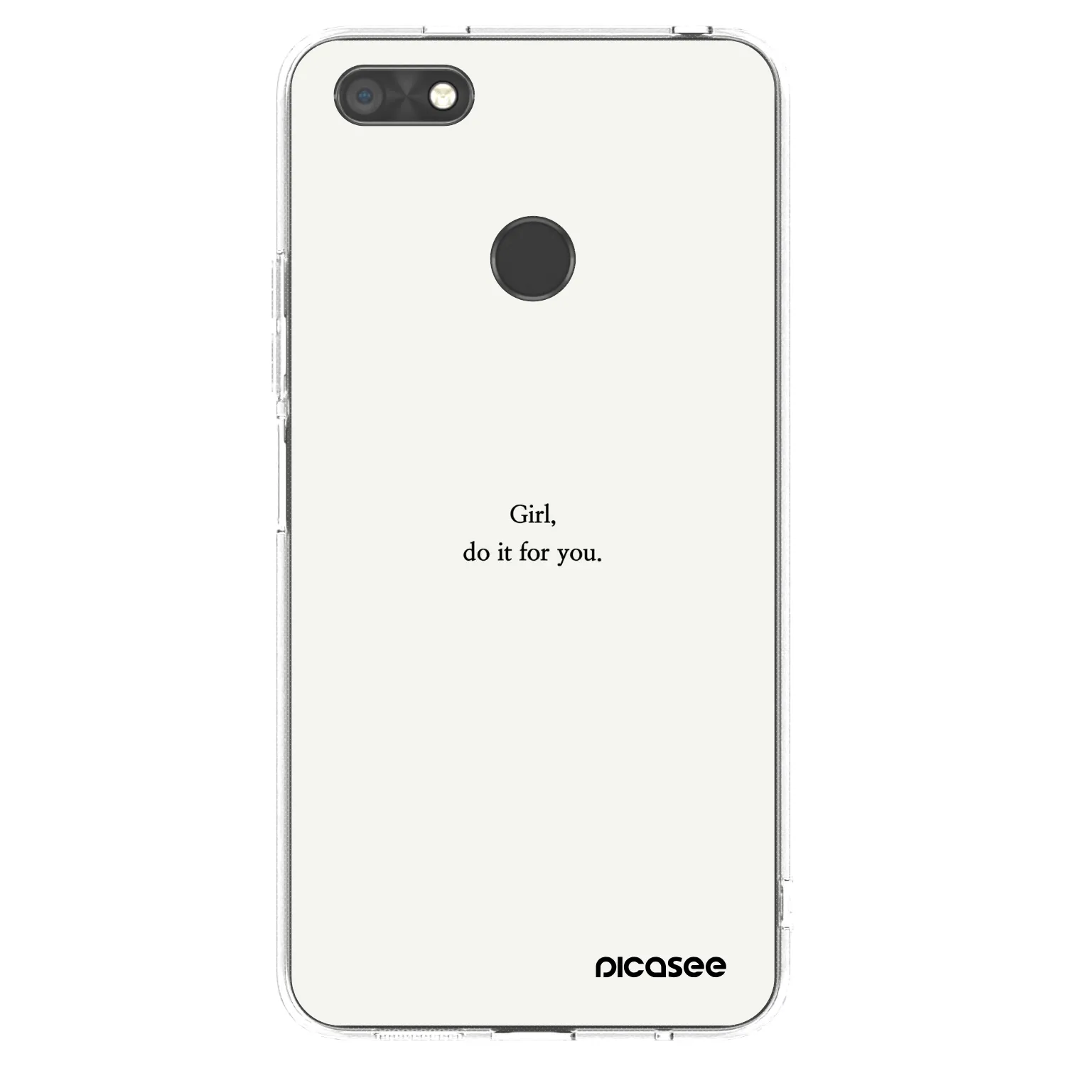 Picasee silikonski prozorni ovitek za Huawei P9 Lite Mini - Girl, do it for you