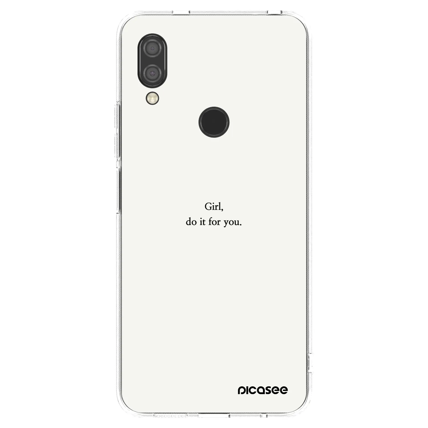 Picasee silikonski prozorni ovitek za Xiaomi Redmi 7 - Girl, do it for you