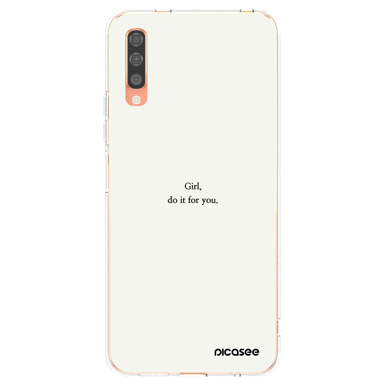 Picasee silikonski prozorni ovitek za Samsung Galaxy A70 A705F - Girl, do it for you