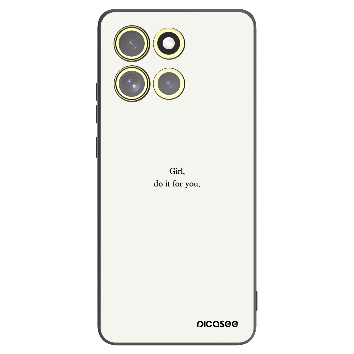 Picasee silikonski črni ovitek za Motorola Moto G86 5G - Girl, do it for you