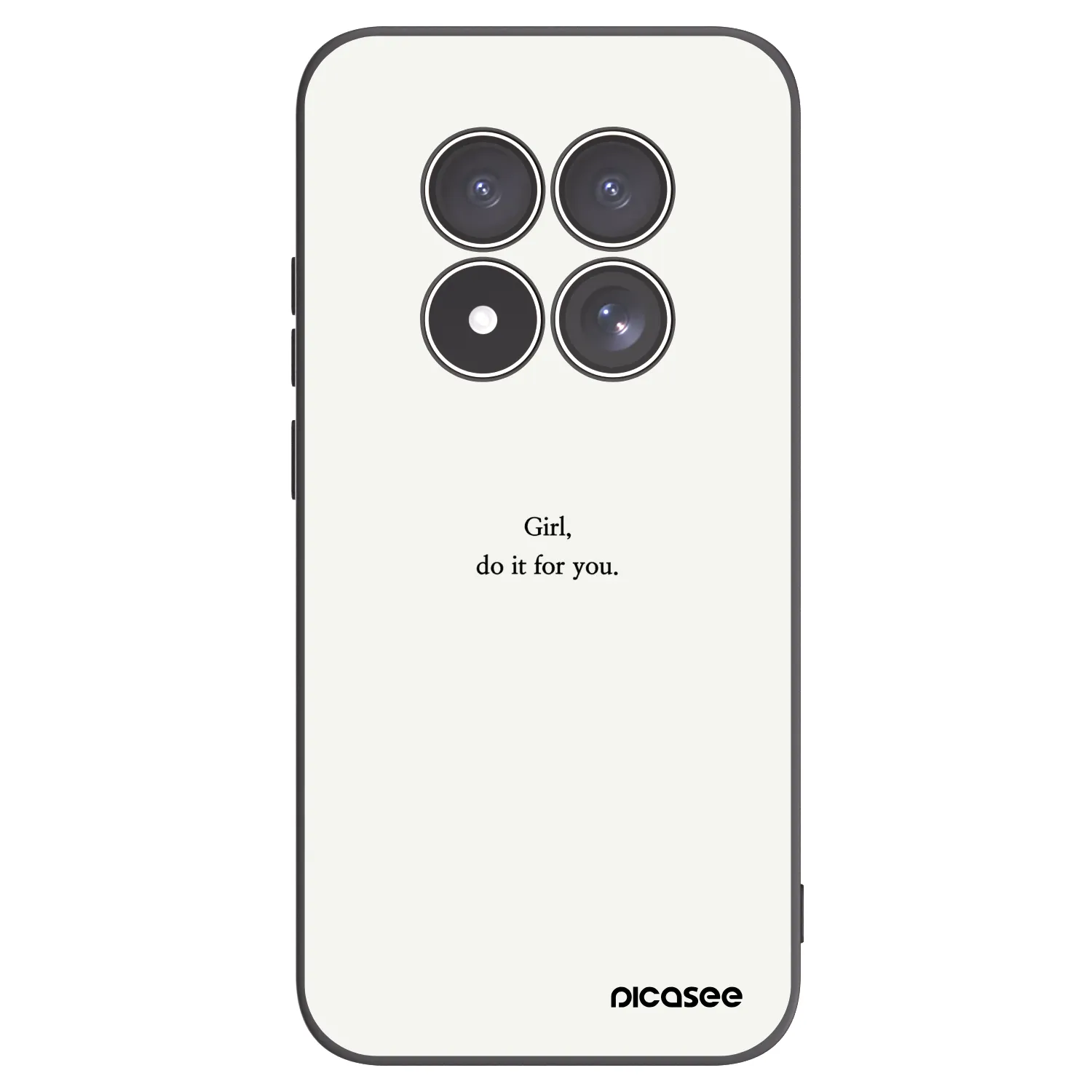 Picasee silikonski črni ovitek za Xiaomi Redmi Note 15 Pro 4G - Girl, do it for you