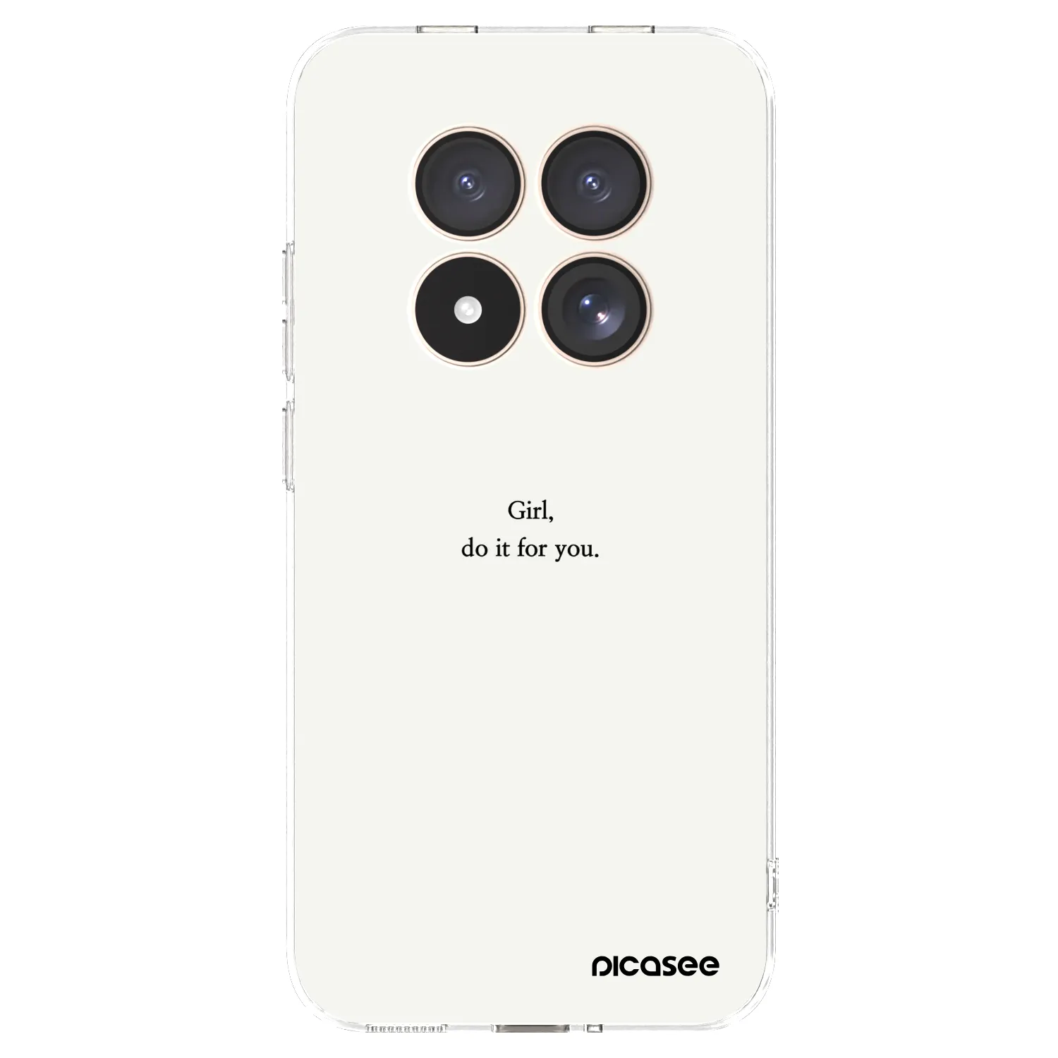 Picasee silikonski prozorni ovitek za Xiaomi Redmi Note 15 Pro 4G - Girl, do it for you