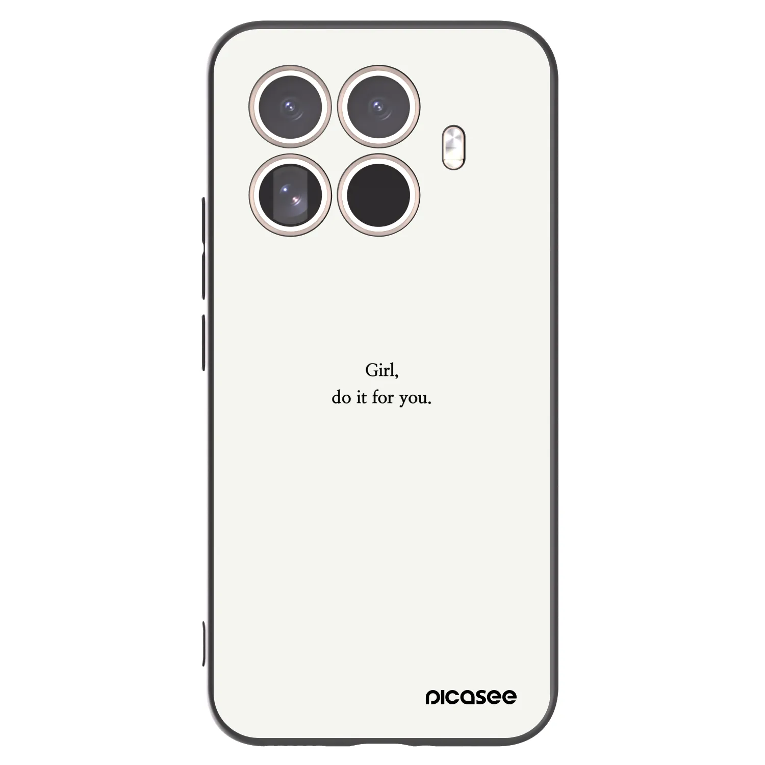 Picasee silikonski črni ovitek za Xiaomi 15T Pro - Girl, do it for you