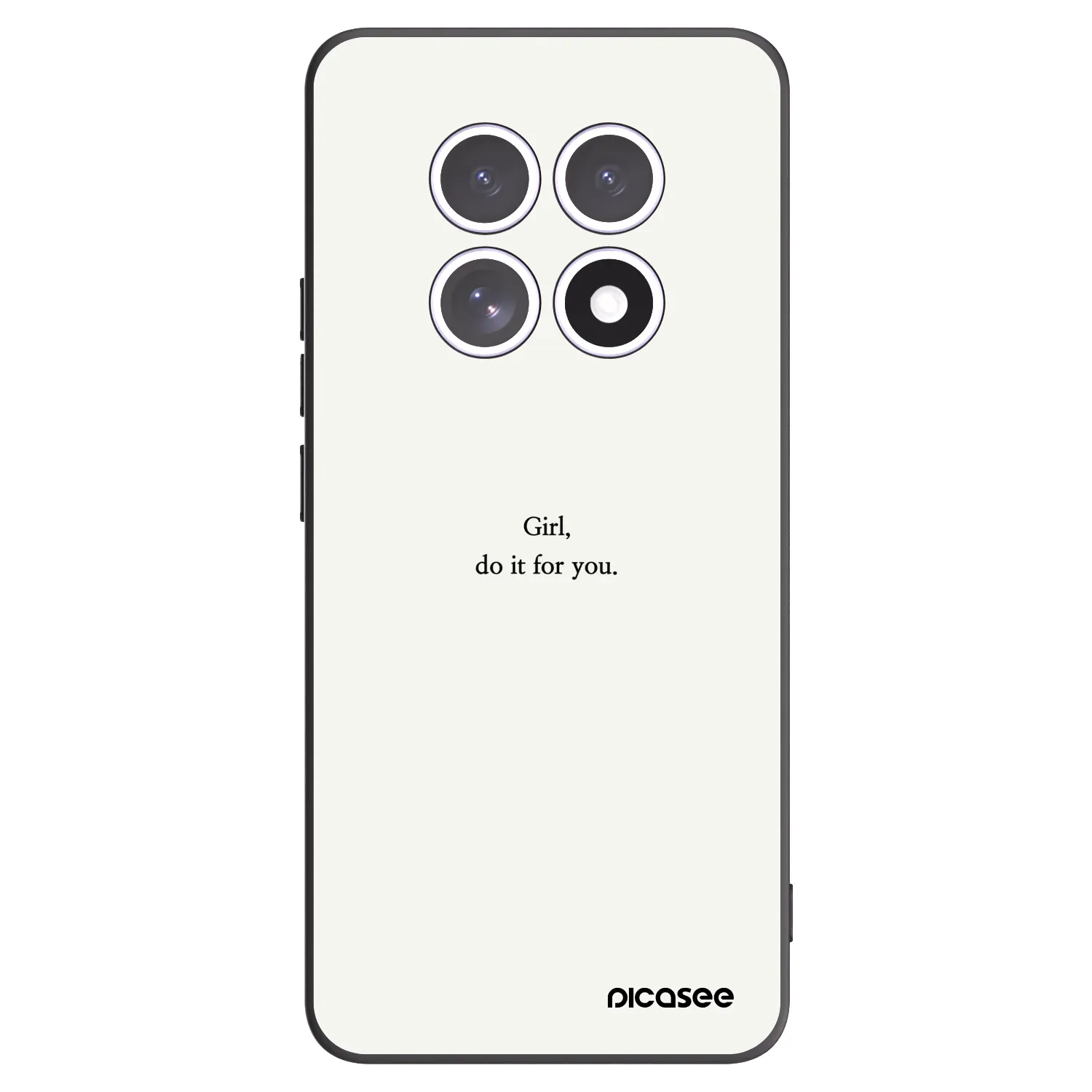 Picasee silikonski črni ovitek za Xiaomi Redmi Note 15 - Girl, do it for you