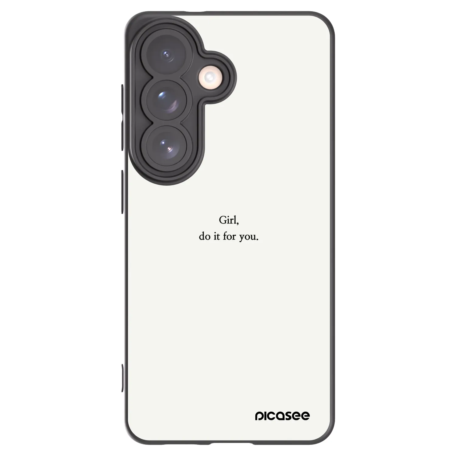 Picasee silikonski črni ovitek za Samsung Galaxy S26 - Girl, do it for you